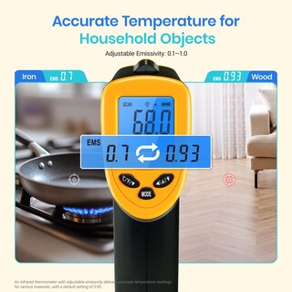 Foto 3 | Termómetro Infrarrojo Etekcity Laser Temperature Gun 774 - Venta Internacional