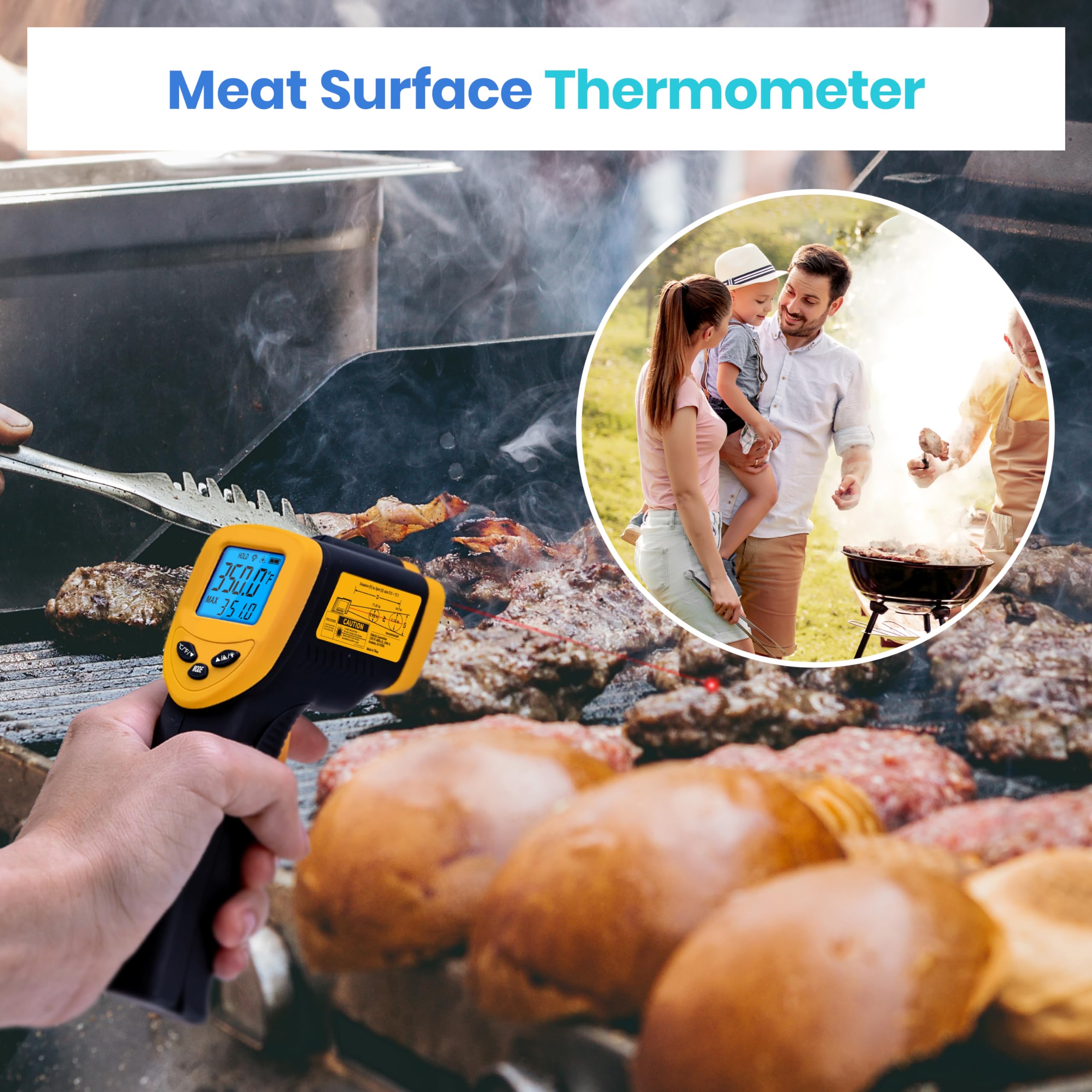 Foto 7 | Termómetro Infrarrojo Etekcity Laser Temperature Gun 774 - Venta Internacional