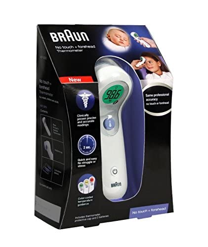 Foto 3 pulgar | Termómetro Braun Ntf3000us No Touch Plus Para Frente - Venta Internacional.