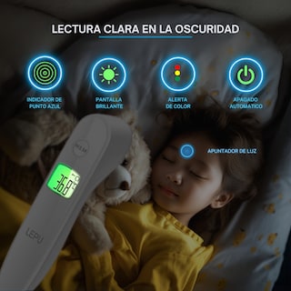 Foto 4 | Termómetro Infrarrojo Sin Contacto Lepu - 2 Modos (cuerpo/objeto), Medición Rápida Y Segura Para Bebés Y Hogar