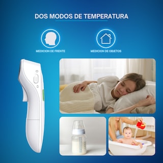 Foto 7 | Termómetro Infrarrojo Sin Contacto Lepu - 2 Modos (cuerpo/objeto), Medición Rápida Y Segura Para Bebés Y Hogar