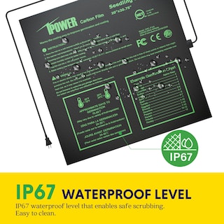 Foto 6 | Alfombrilla Térmica Ipower Para Plántulas, 20 X 20,75 Cm, Con Controlador De Temperatura - Venta Internacional.