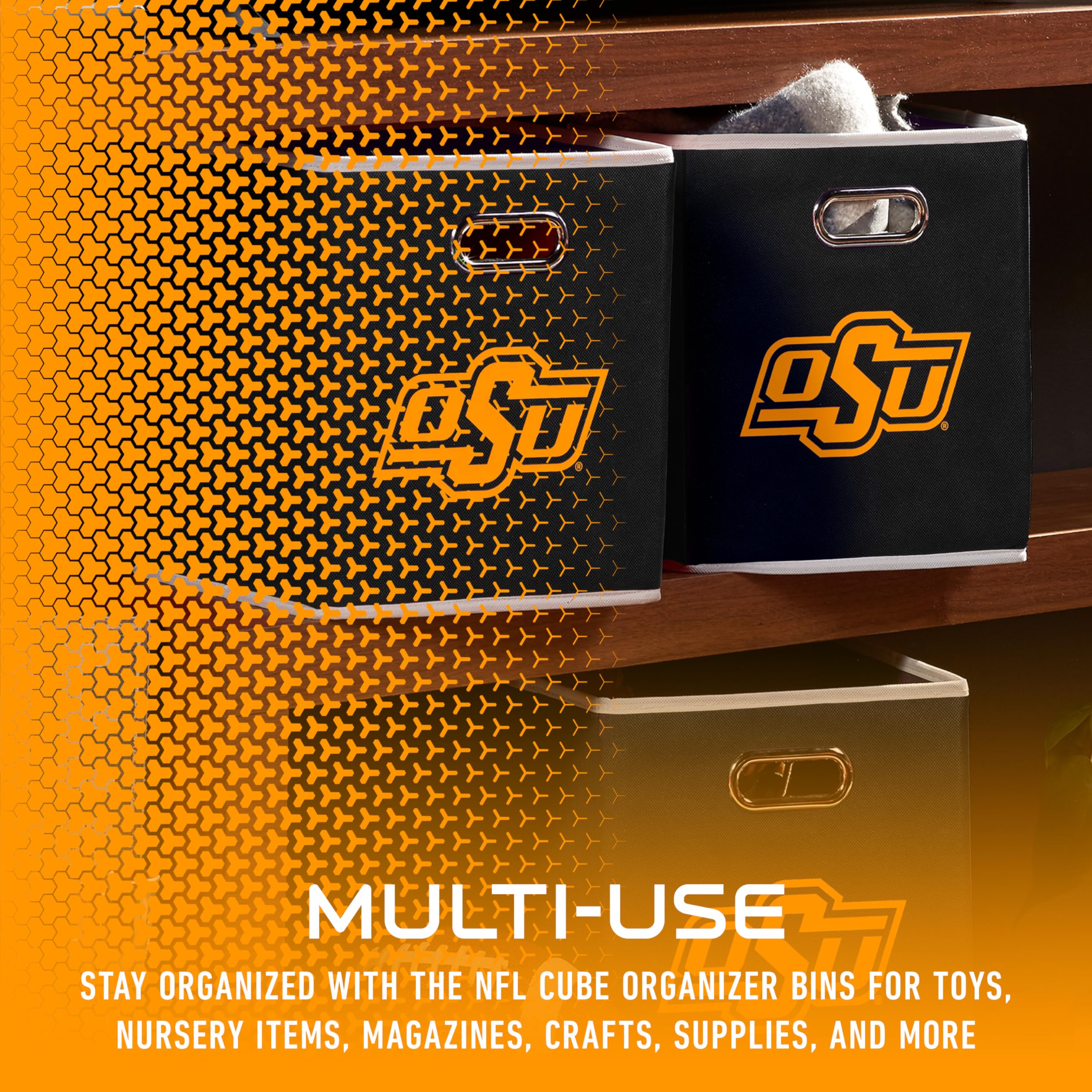 Foto 6 pulgar | Contenedor De Almacenamiento Franklin Sports Ncaa Oklahoma St. Cowboys - Venta Internacional.
