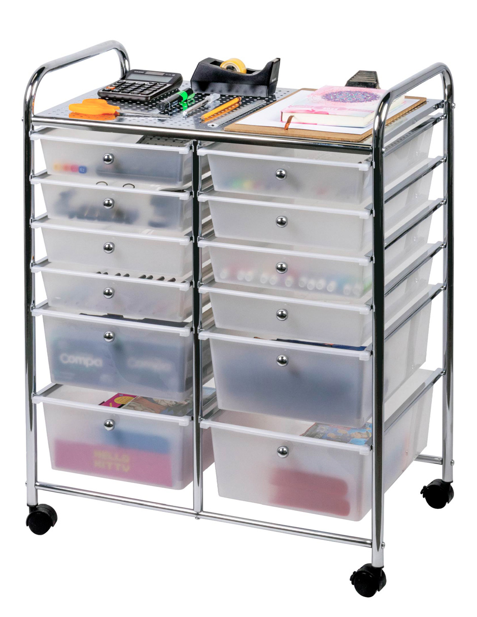 Foto 2 pulgar | Magma Life Carrito Organizador Con 12 Cajones Y Ruedas, Resistente Organizador Multifuncional Hecho De Pp Y Estruc
