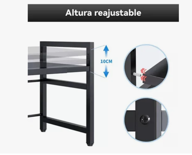 Foto 3 pulgar | Estante Extensible para Horno de Microondas de 2 Niveles