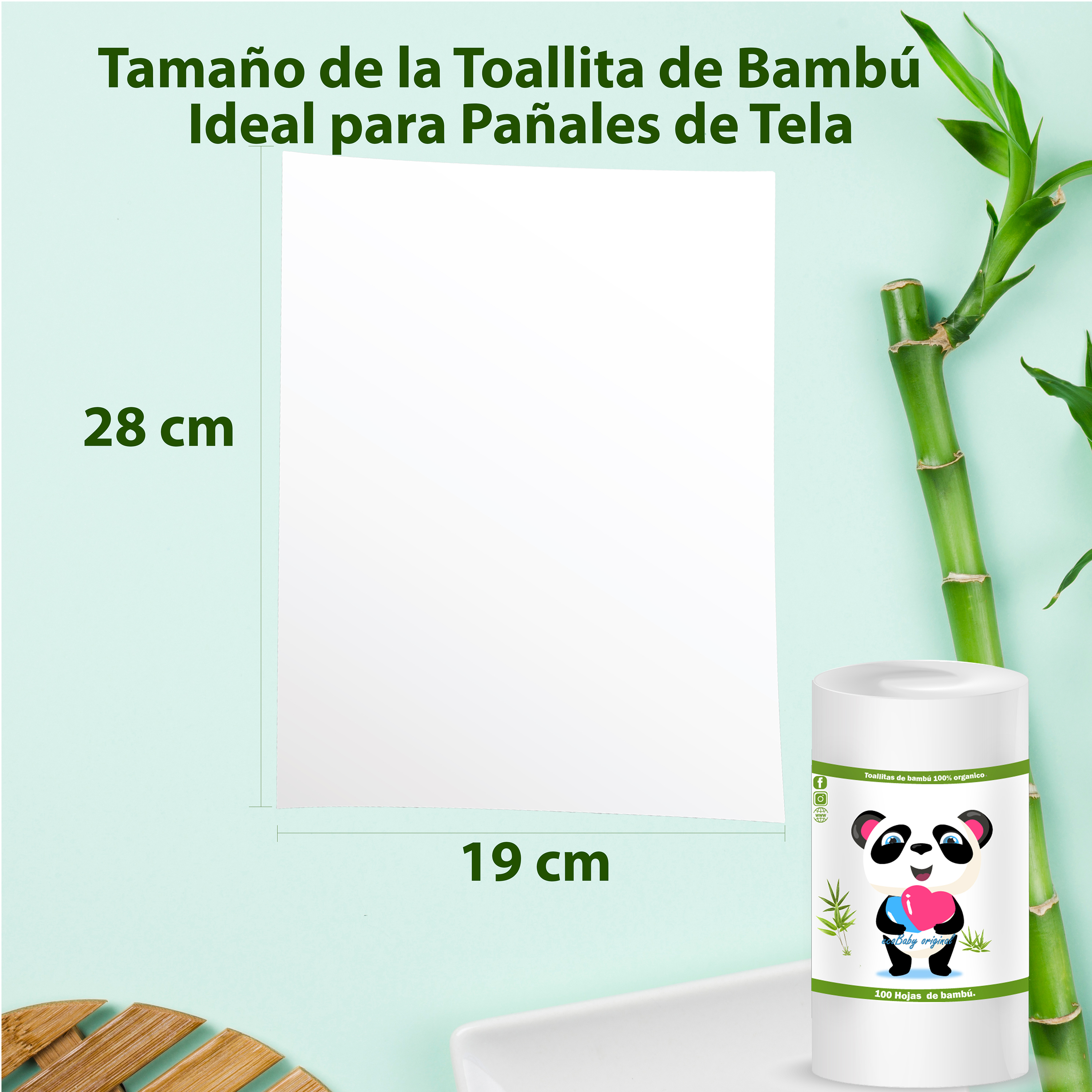 Foto 7 pulgar | Papel Bambú para Pañal Ecológico de Tela Reutilizable Ecobaby original