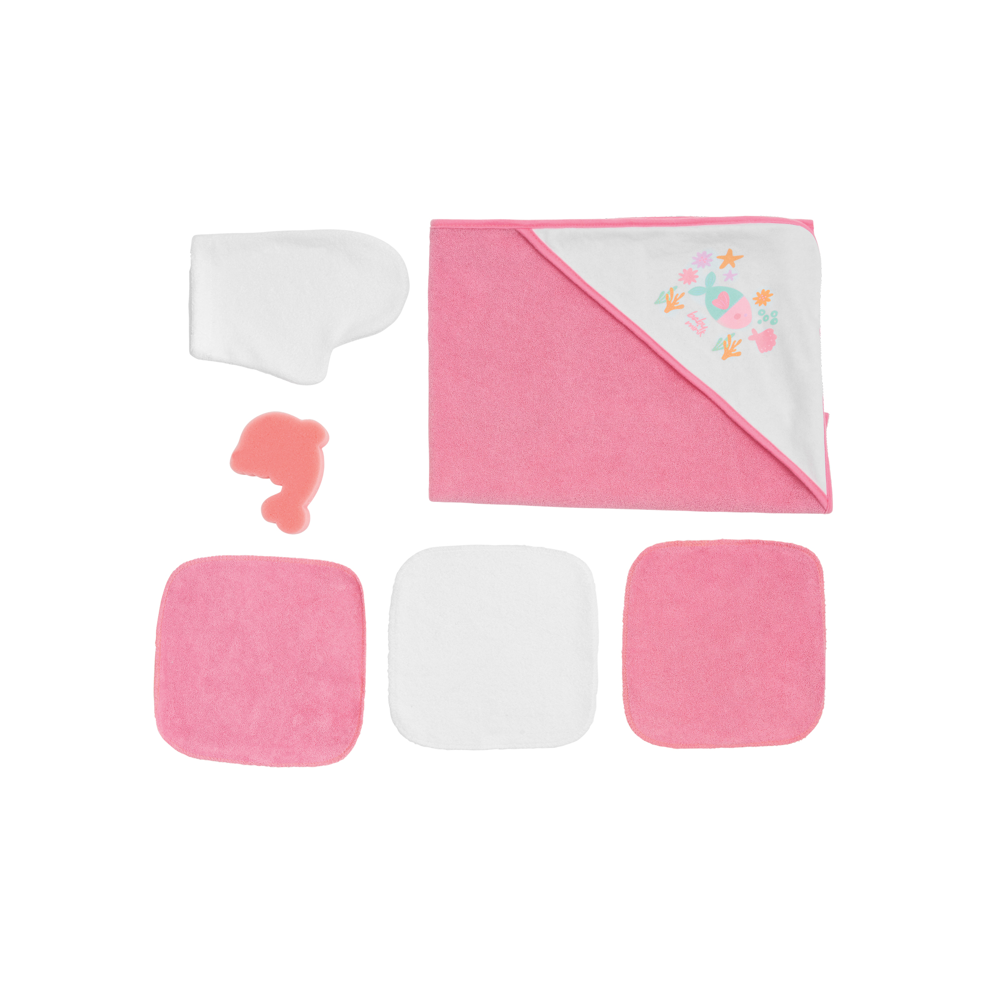 Foto 4 pulgar | Set de Baño Baby Mink color Rosa para Bebé Niña