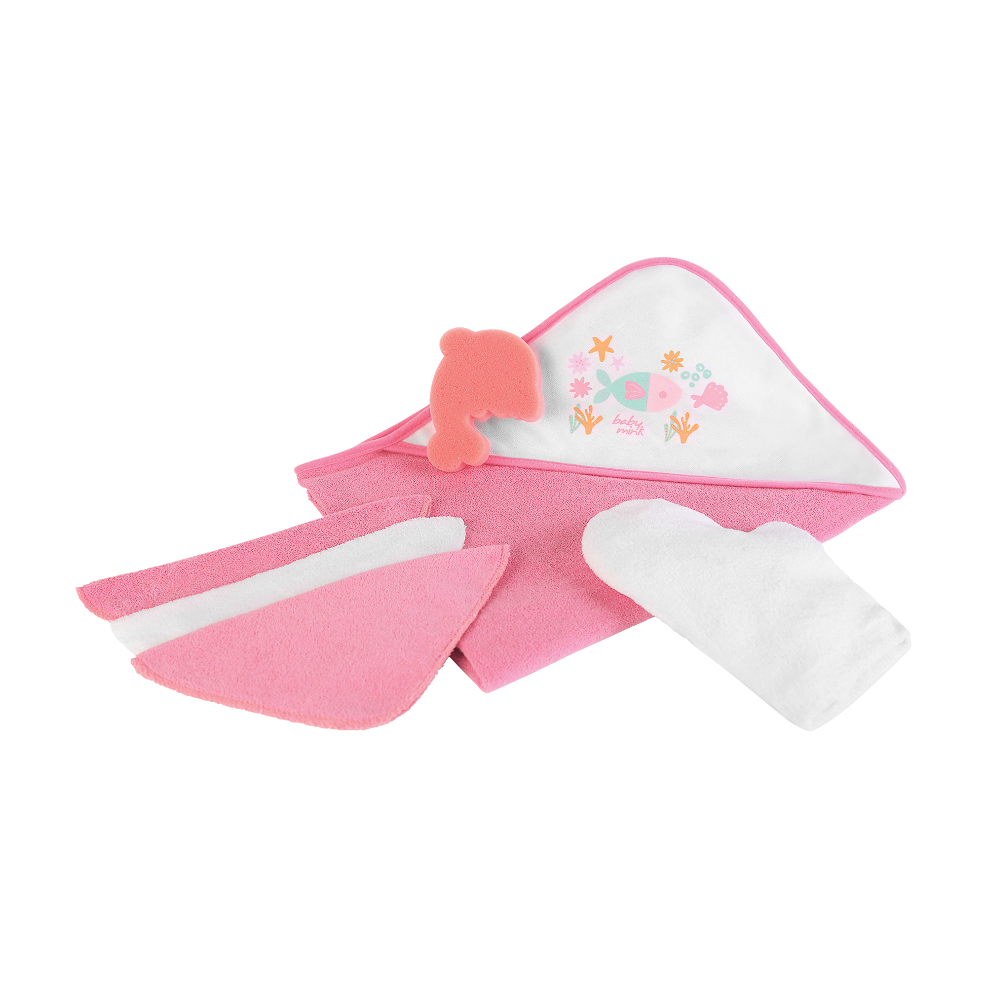 Foto 4 | Set de Baño Baby Mink color Rosa para Bebé Niña