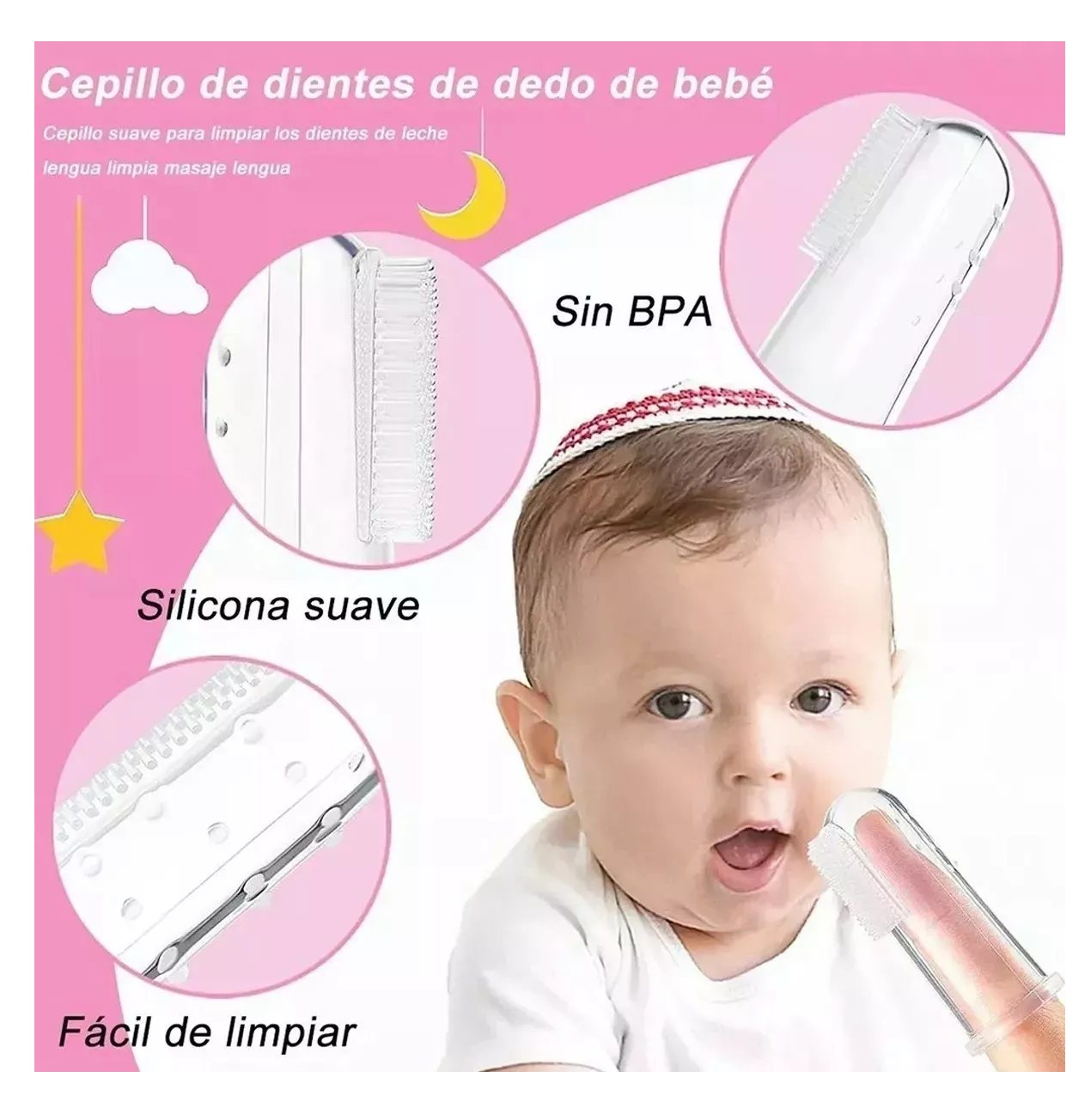 Foto 4 pulgar | Kit De Higiene Cuidado Del Bebé 13 Pcs Termómetro Salud Manicure, Rosa