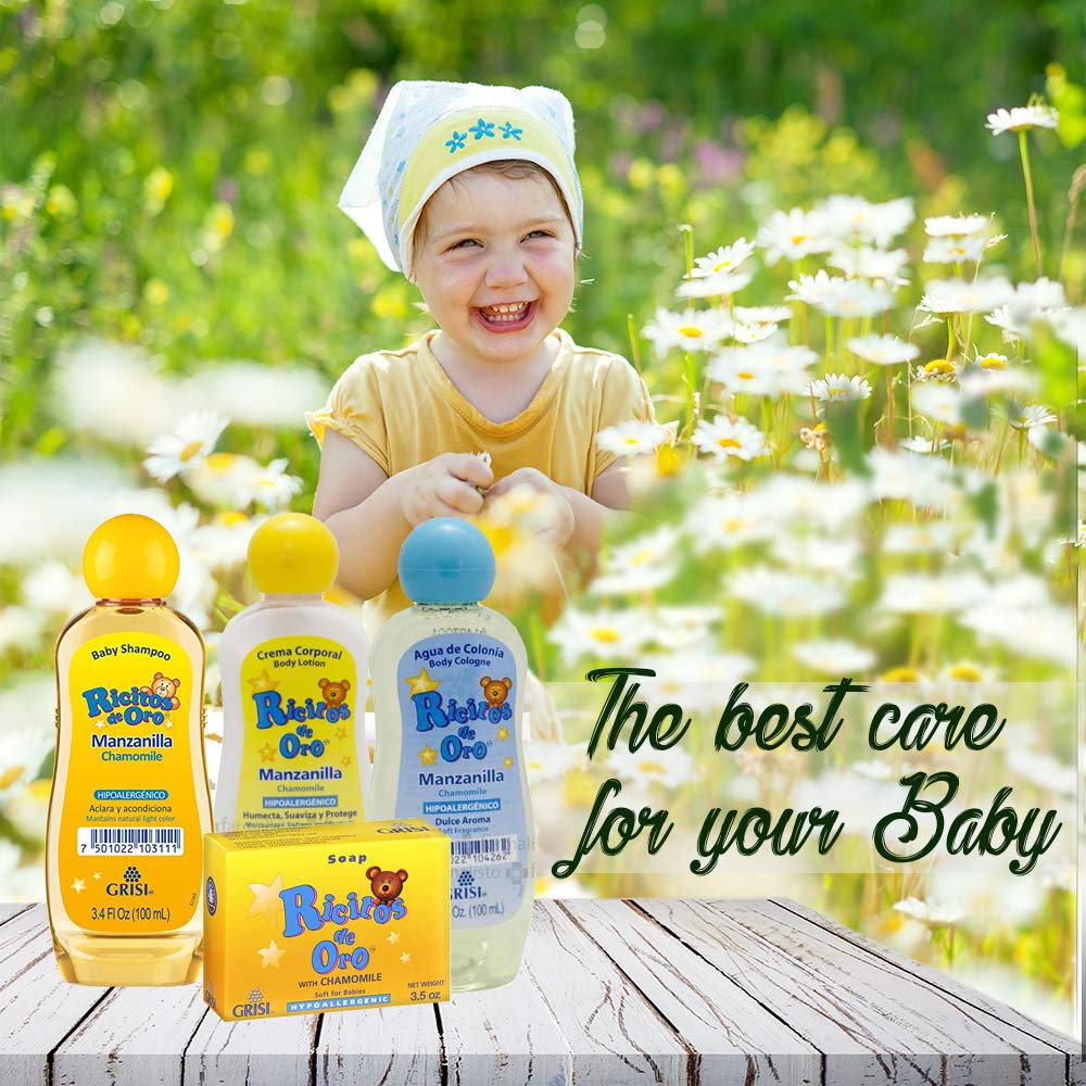 Foto 4 pulgar | Set De Regalo Grisi Ricitos De Oro Chamomile Baby Kit Con 4 Productos - Venta Internacional.