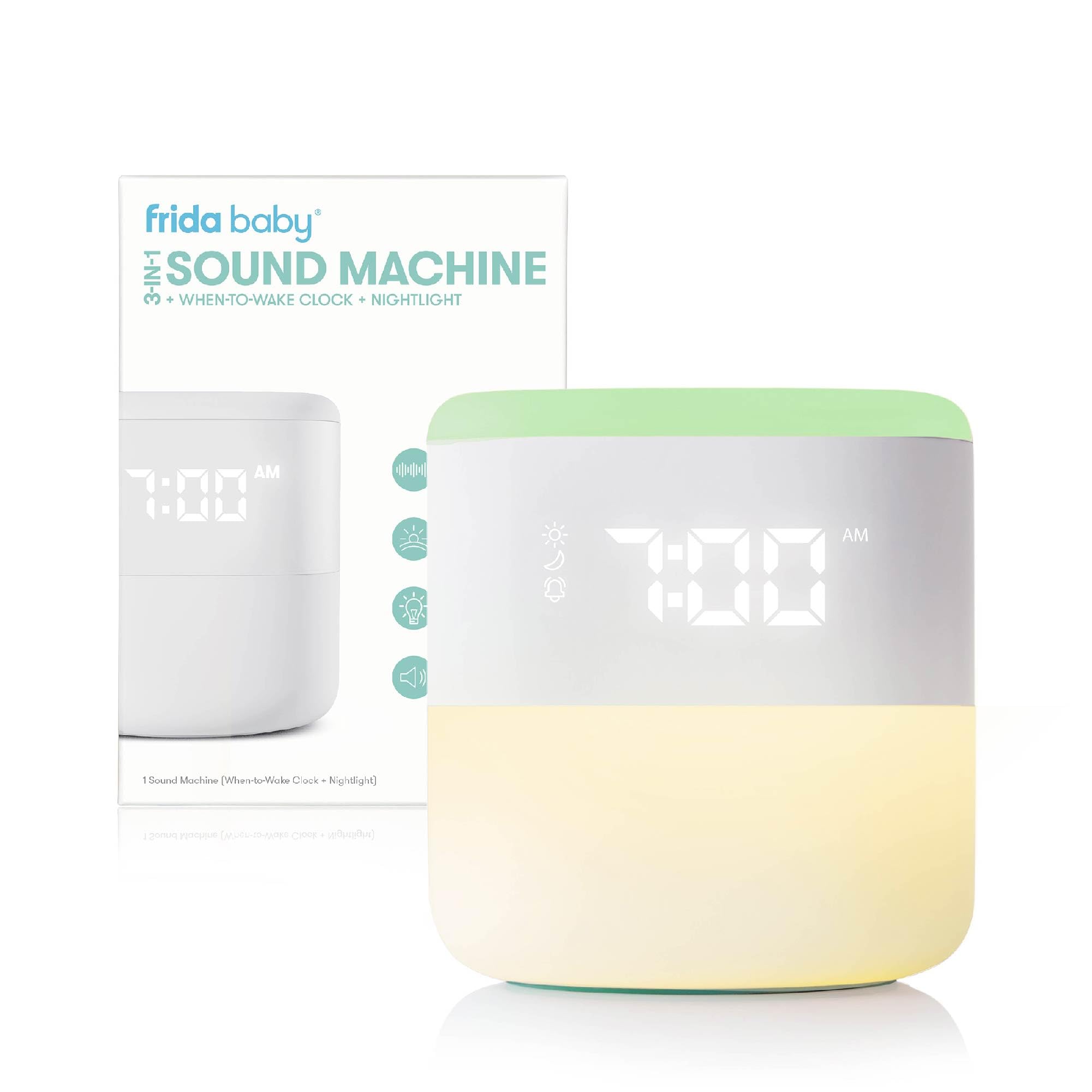 Despertador, Máquina De Sonido, Luz Nocturna Frida Baby, 3 En 1 - Venta Internacional.