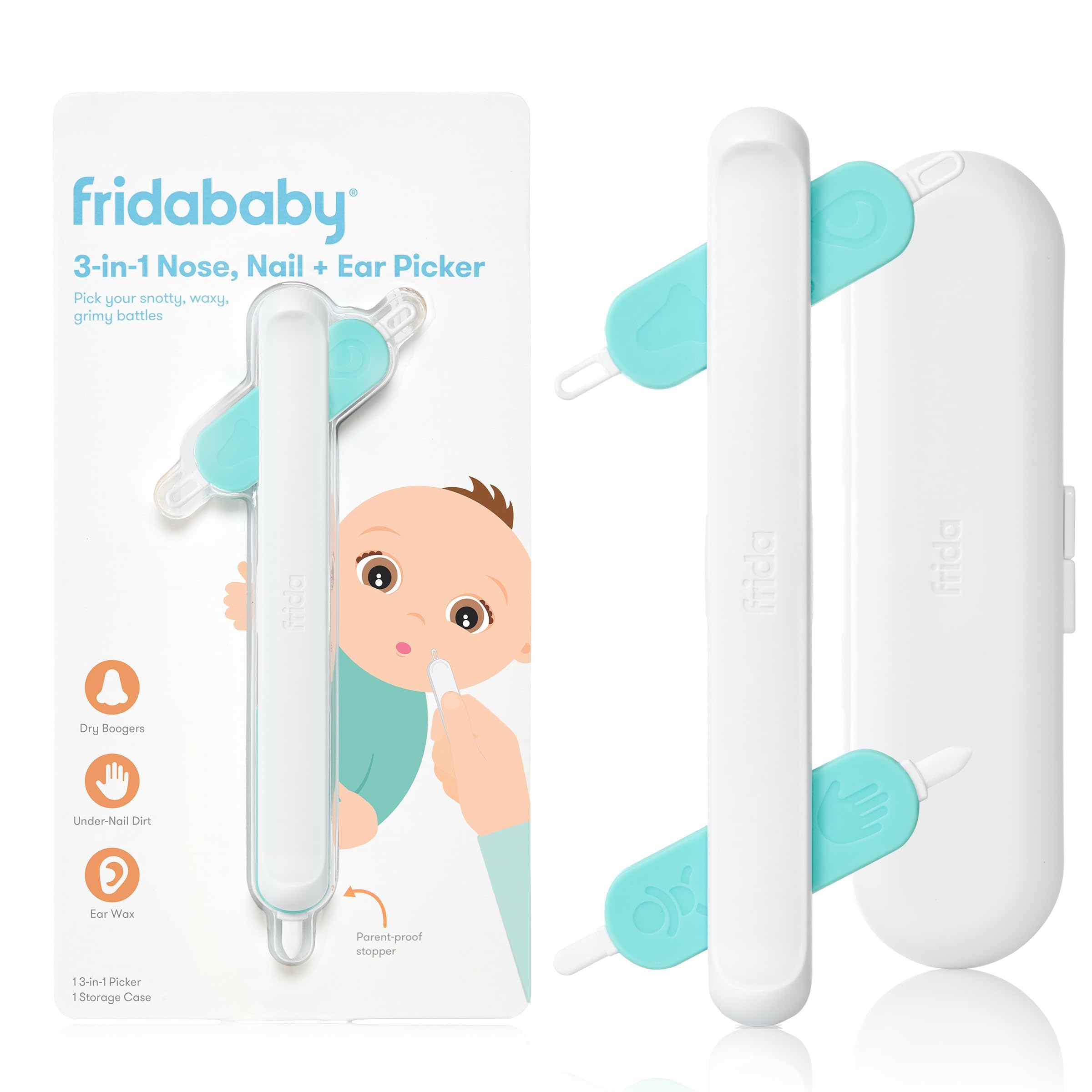 Selector De Nariz, Uñas Y Orejas 3 En 1 Frida Baby Para Bebés Y Niños Pequeños - Venta Internacional.