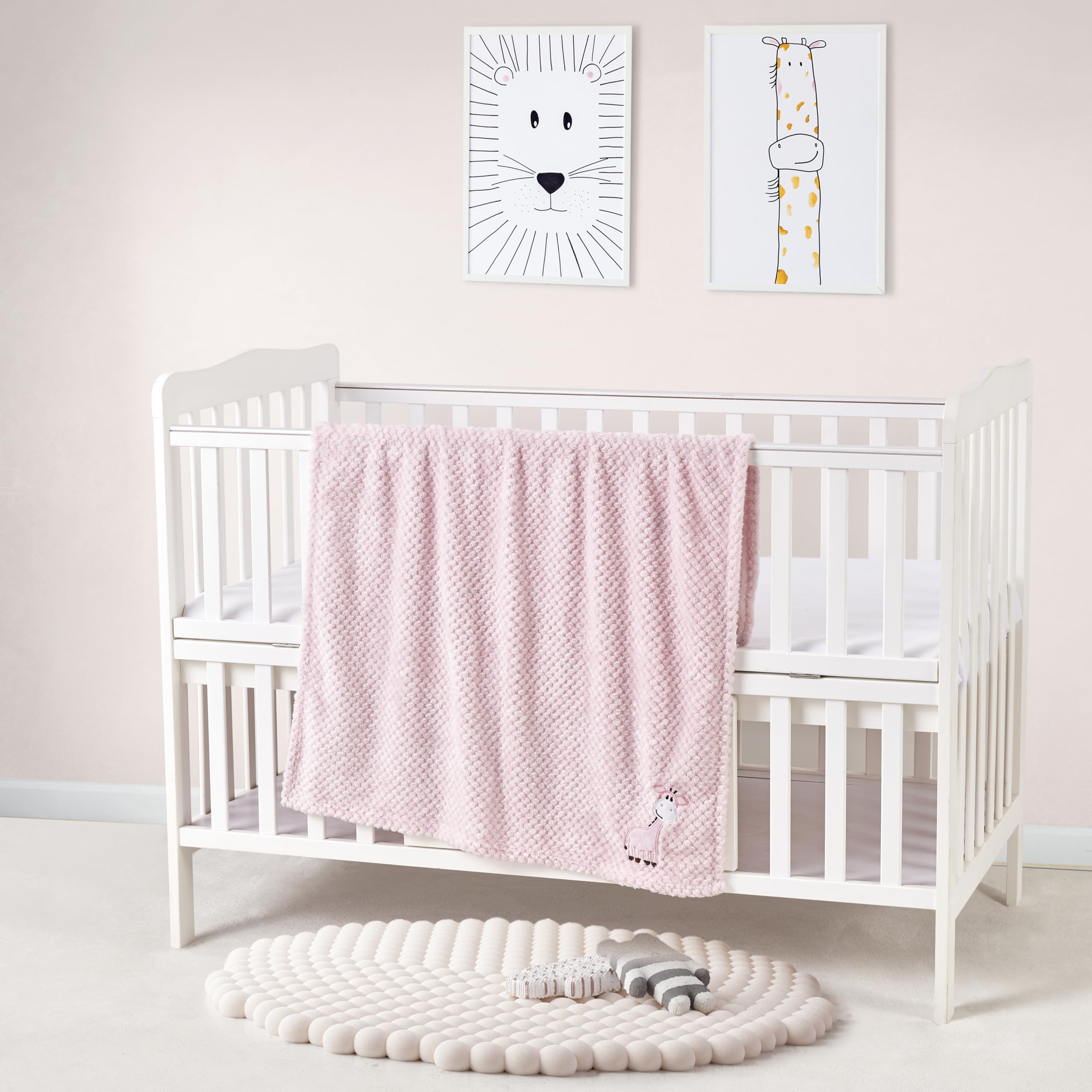 Foto 5 | Set De Regalo De Bienvenida Para Bebés, Cesta De Almacenamiento Con Mantas Y Más, Color Rosa - Venta Internacional.