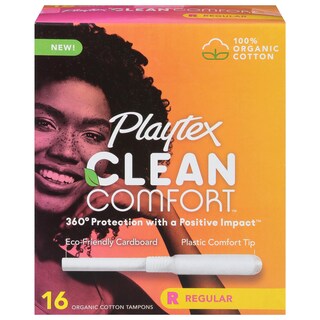 Foto 1 | Tampones Playtex Clean Comfort Regular, 16 Unidades, Paquete De 1 - Venta Internacional.
