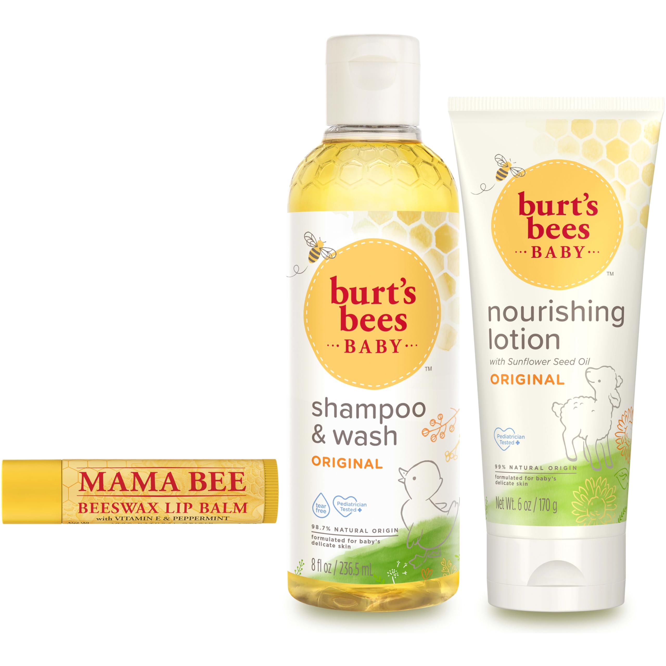 Set De Regalo Burt's Bees Baby & Mom Joyful Moments Con 3 Productos - Venta Internacional.