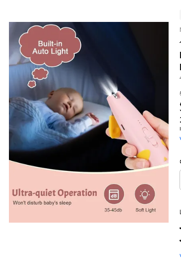 Foto 4 pulgar | Lima de Uñas para Bebé Led Caqui 15 Piezas