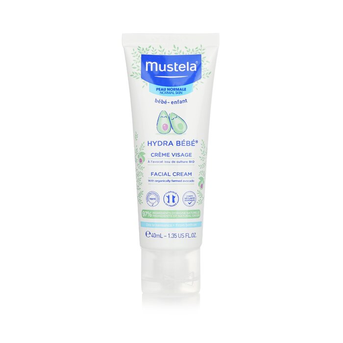 Foto 2 pulgar | Crema Facial para Bebé Mustela Hydra-bebe con Aguacate Orgánico 40 ml - Venta Internacional