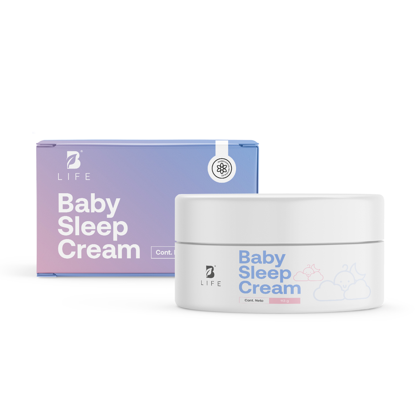 Foto 2 pulgar | Crema Para Bebé De 113 G Con Ingredientes Naturales Para Dormir Y Relajar A Tu Bebé. B Life.
