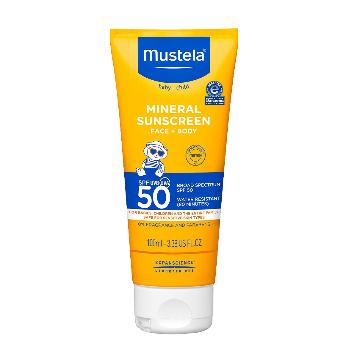 Foto 2 pulgar | Loción De Protección Solar Mustela Baby Mineral Spf 50 Para Rostro Y Cuerpo - Venta Internacional.