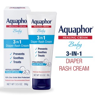 Foto 2 | Crema Para Dermatitis Del Pañal Aquaphor Baby 3 En 1, 100 Ml (paquete De 3) - Venta Internacional.