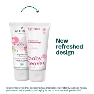 Foto 2 | Crema para Bebé Attitude Natural Zinc Baby Leaves 75 g - Venta Internacional