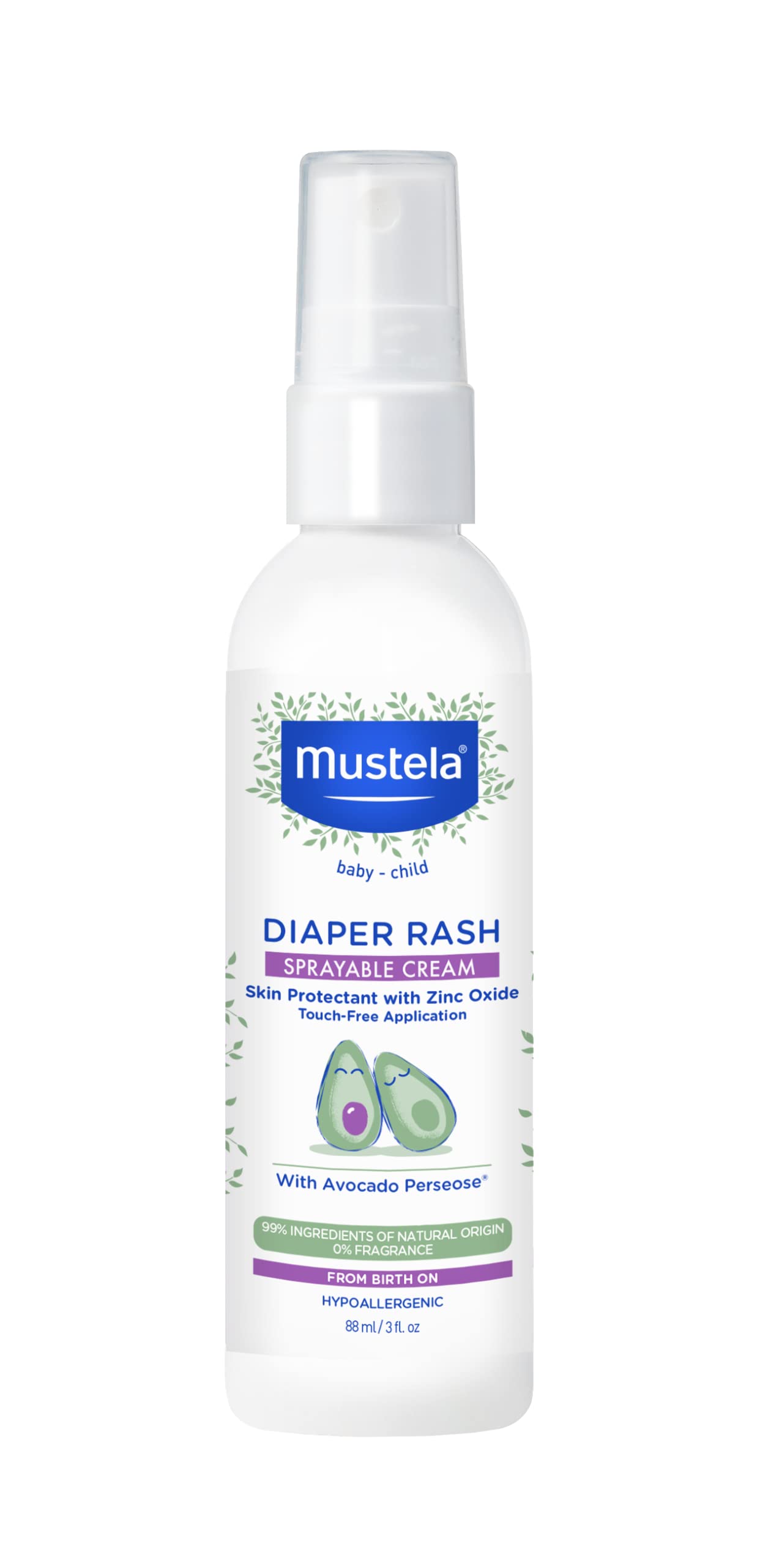 Foto 2 pulgar | Crema Para Dermatitis Del Pañal En Aerosol Mustela Touchfree 90 Ml - Venta Internacional.