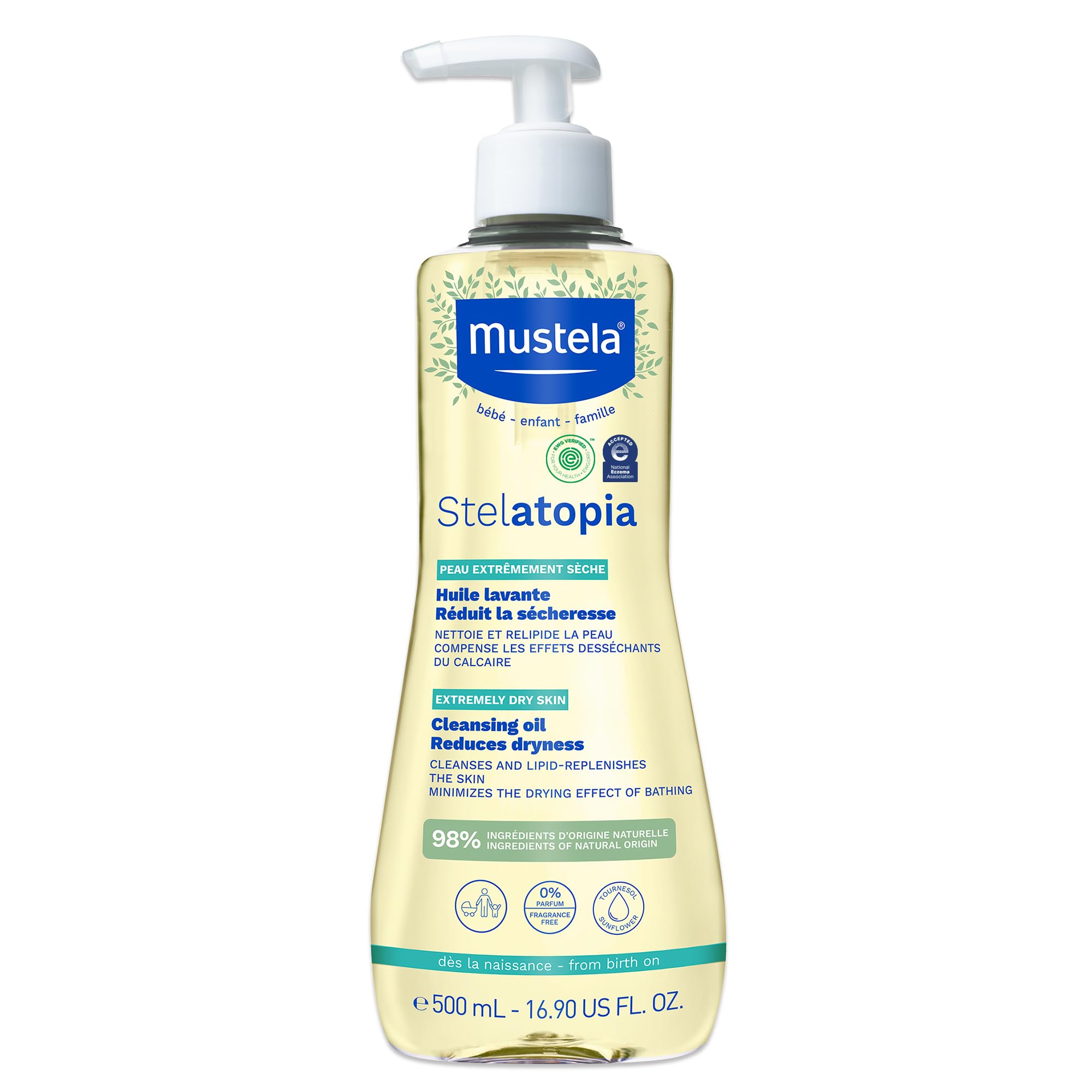 Aceite Limpiador Corporal Para Bebés Mustela Stelatopia 500 Ml - Venta Internacional.