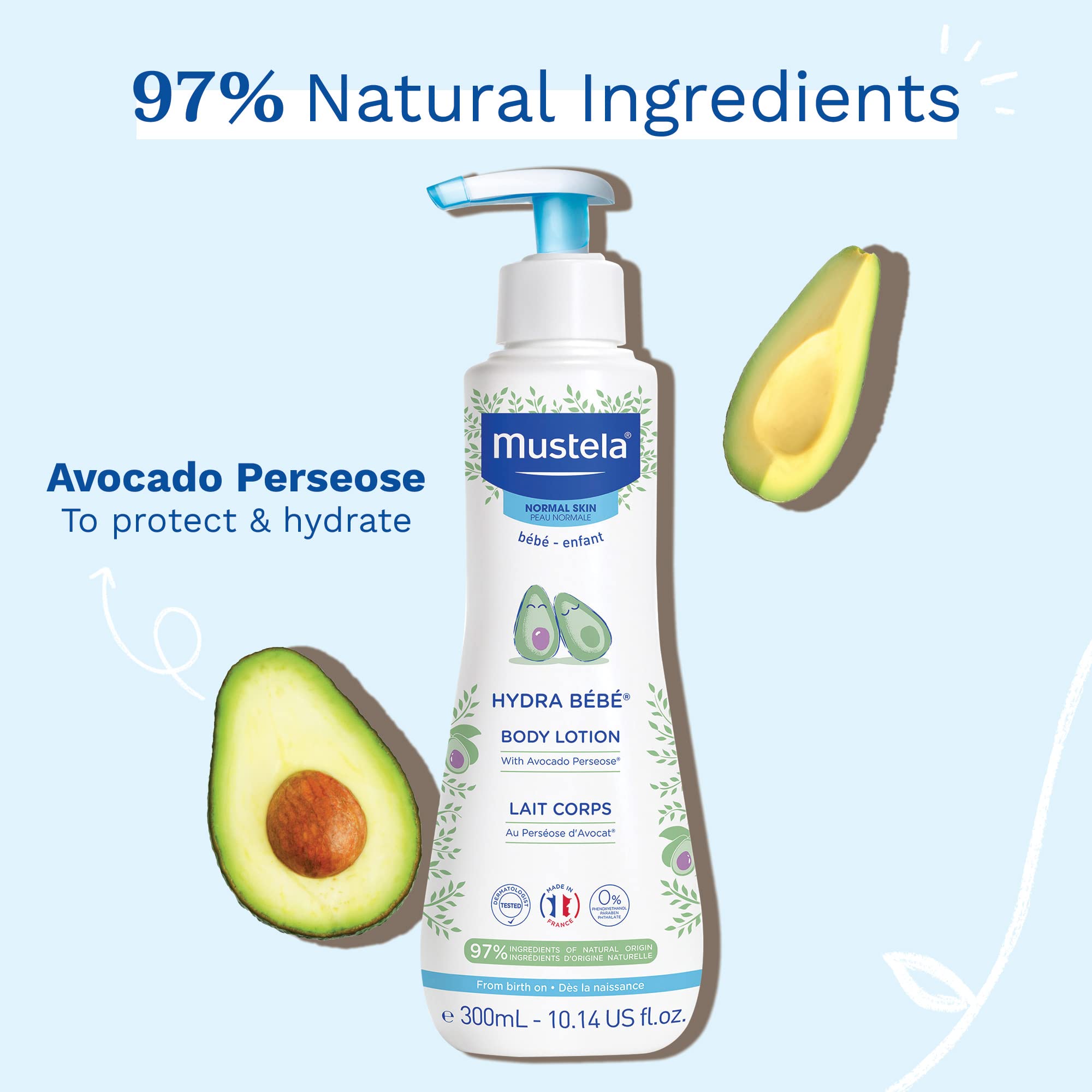 Foto 3 pulgar | Loción Corporal Mustela Hydra Bebe Hidratante Diaria 300 Ml - Venta Internacional