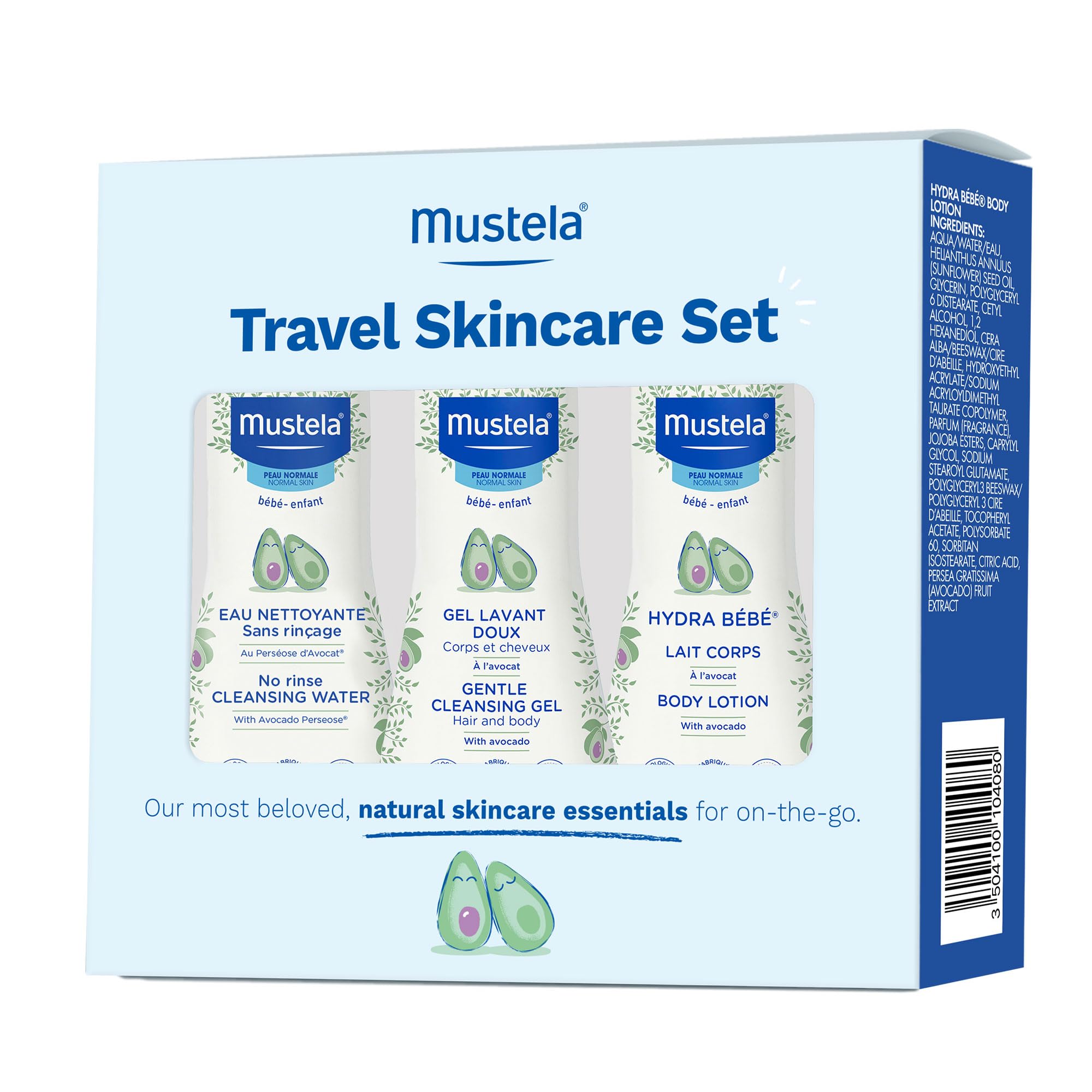 Foto 2 pulgar | Set De Cuidado De La Piel De Viaje Mustela Baby Sin Agua De Enjuague, 50 Ml, X3 - Venta Internacional.
