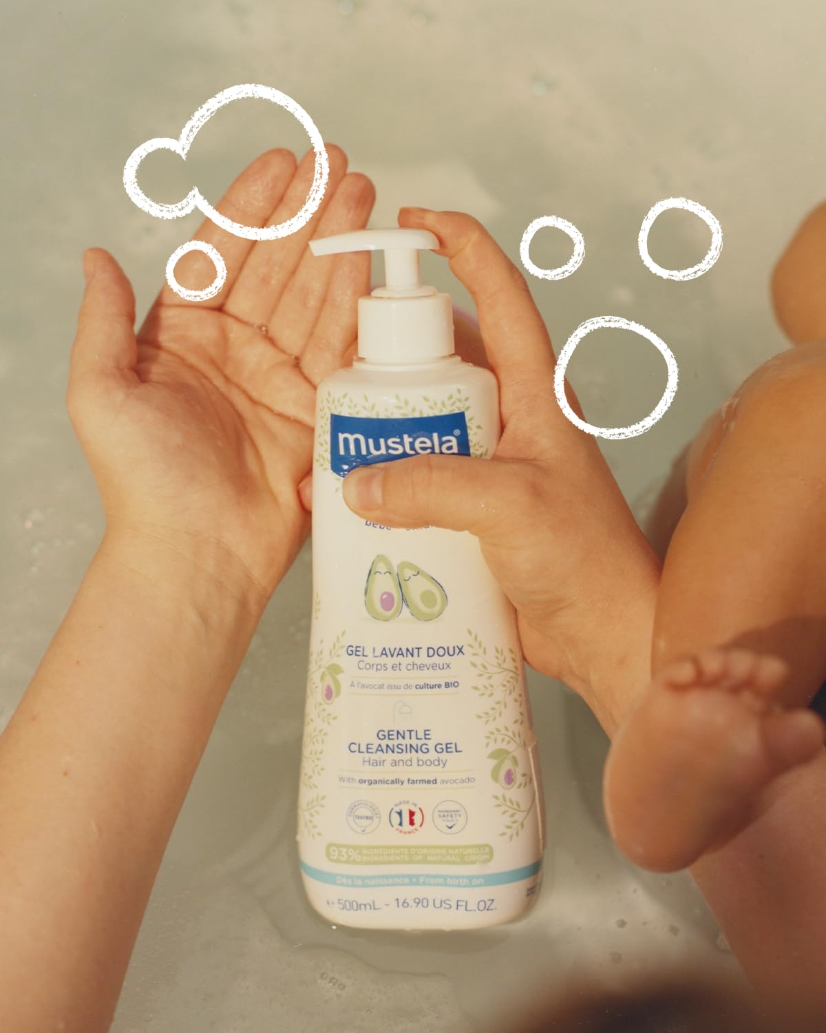 Foto 3 | Set De Cuidado De La Piel De Viaje Mustela Baby Sin Agua De Enjuague, 50 Ml, X3 - Venta Internacional.