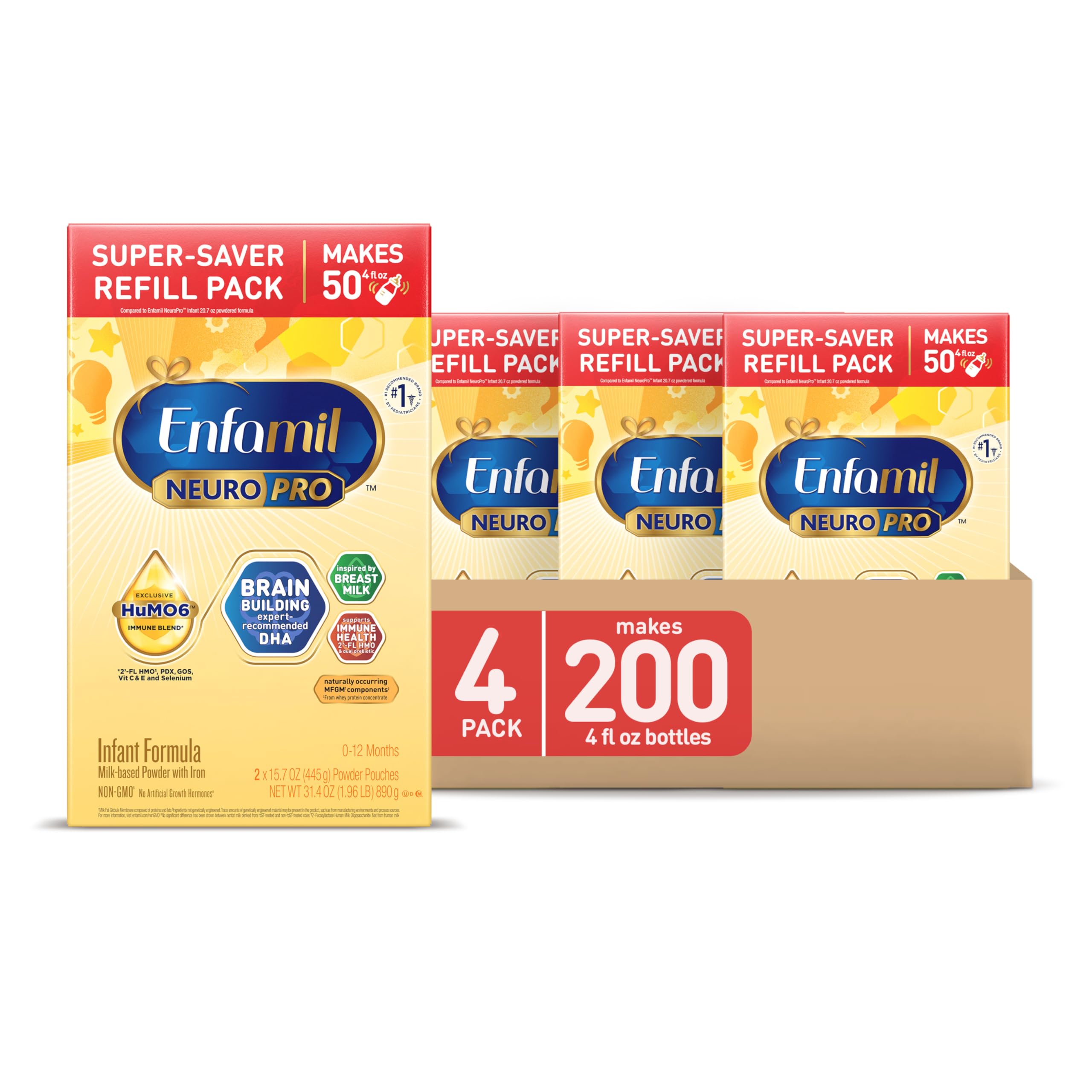 Foto 2 pulgar | Fórmula Para Bebés Enfamil Neuropro Infant Nutrition 930 Ml X4 - Venta Internacional.