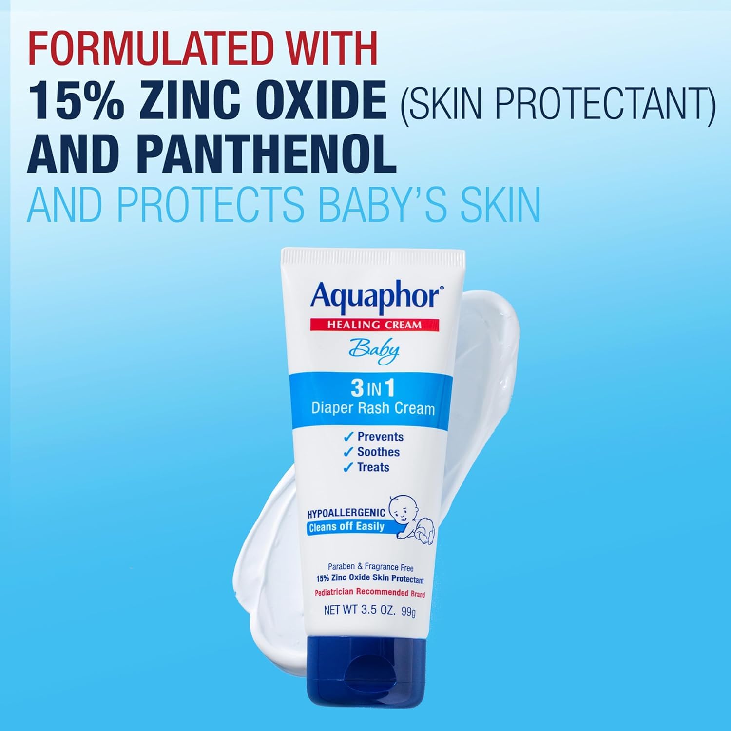 Foto 5 pulgar | Crema Para Dermatitis Del Pañal Aquaphor Baby 100 Ml (paquete De 2) - Venta Internacional.