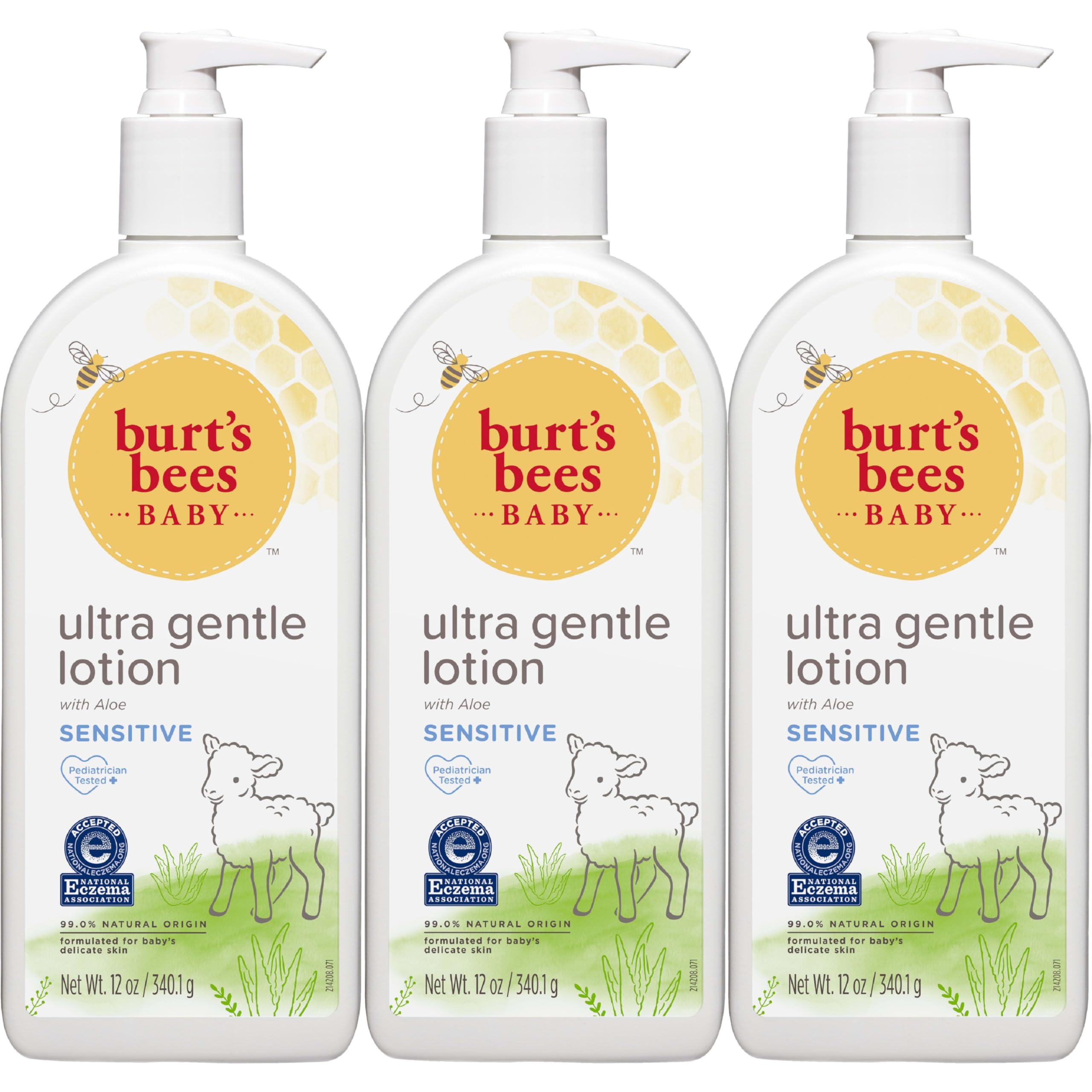 Loción Burt's Bees Baby Ultra Gentle Con Aloe 360 Ml (paquete De 3) - Venta Internacional.