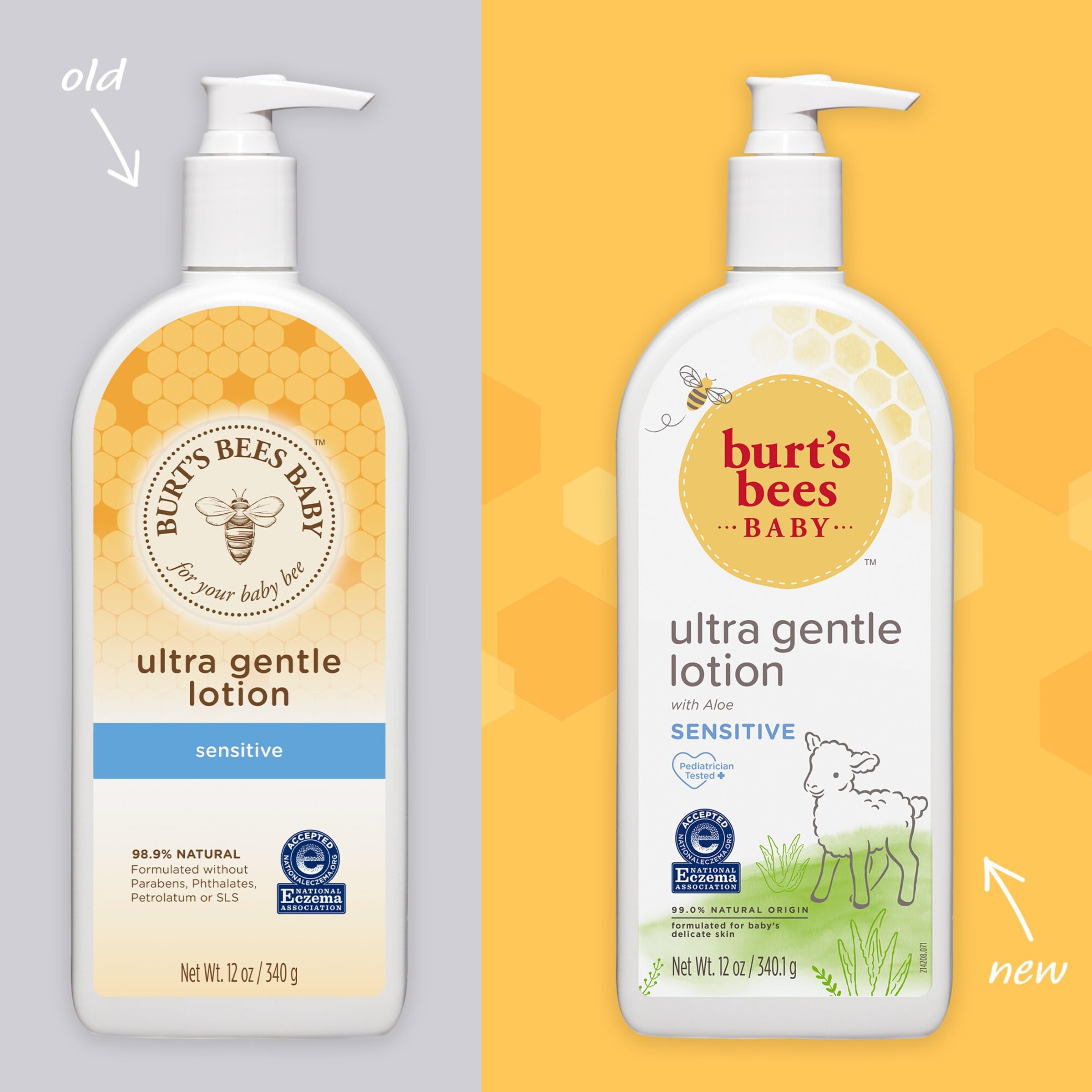 Foto 3 pulgar | Loción Burt's Bees Baby Ultra Gentle Con Aloe 360 Ml (paquete De 3) - Venta Internacional.