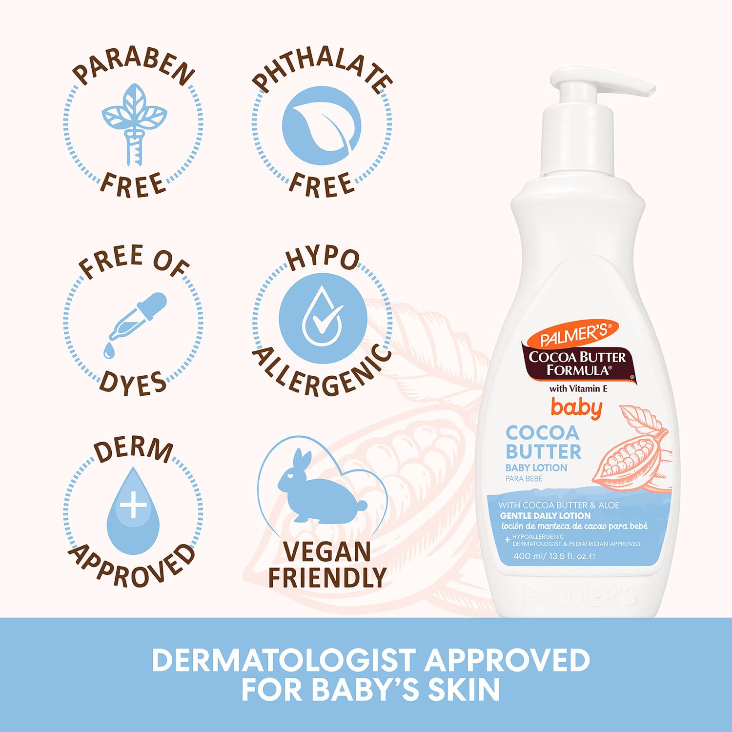 Foto 5 pulgar | Loción Corporal Palmer's Cocoa Butter 400 ml-Venta Internacional