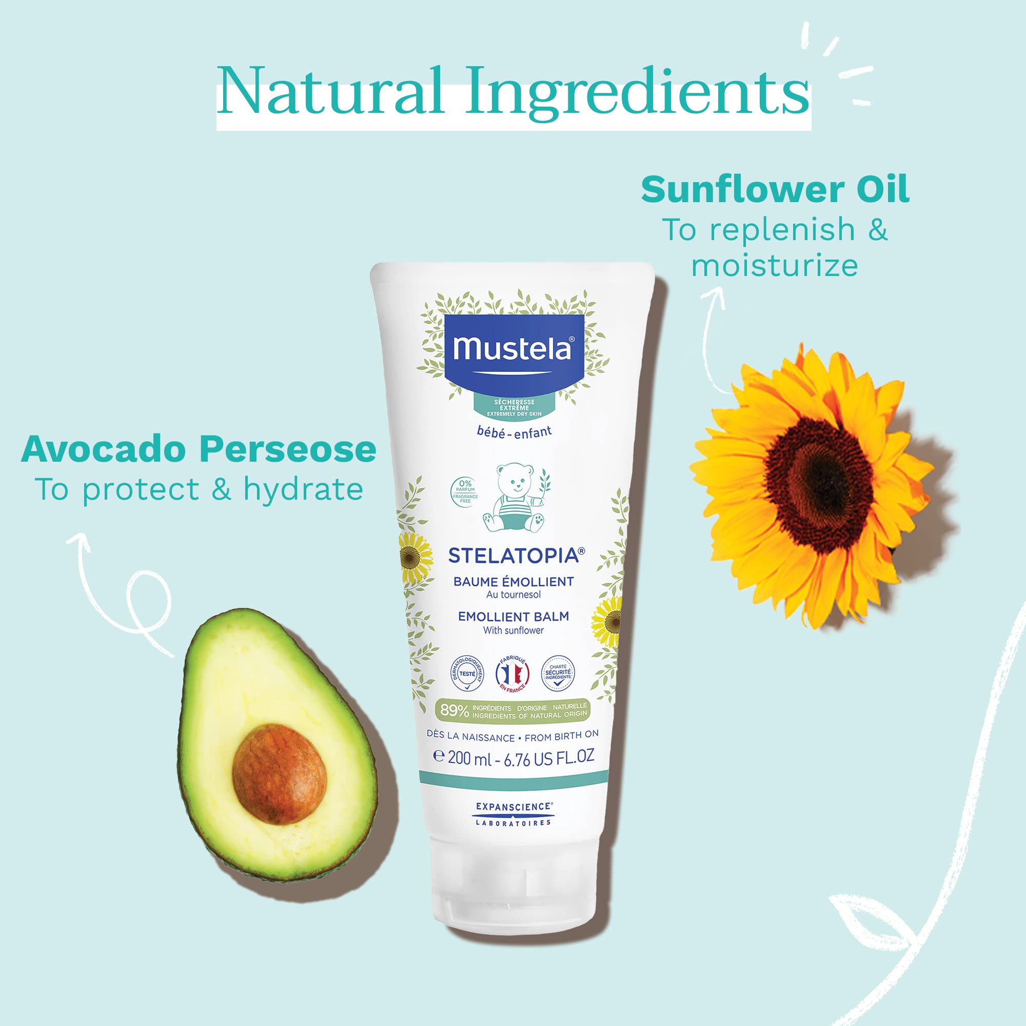 Foto 3 pulgar | Bálsamo Para Bebés Mustela Stelatopia  Emoliente Para Piel Propensa Al Eccema  200 Ml - Venta Internacional.
