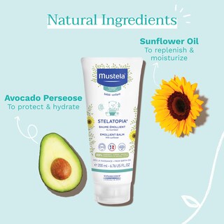 Foto 2 | Bálsamo Para Bebés Mustela Stelatopia Emoliente Para Piel Propensa Al Eccema 200 Ml - Venta Internacional.