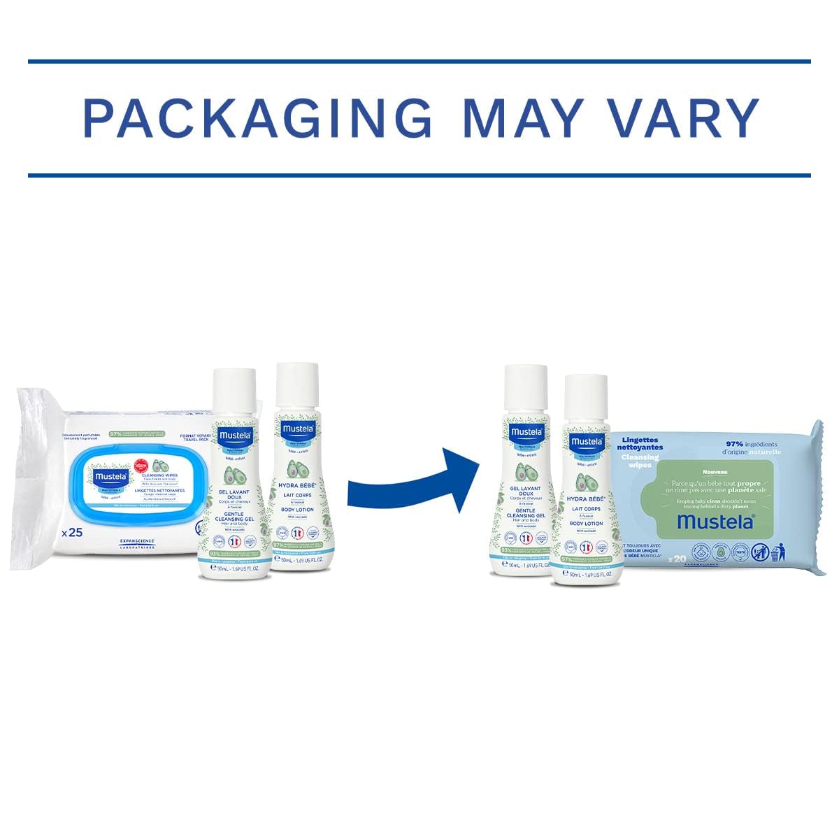 Foto 3 pulgar | Set de Viaje Mustela 3 Piezas para Bebé-Venta Internacional