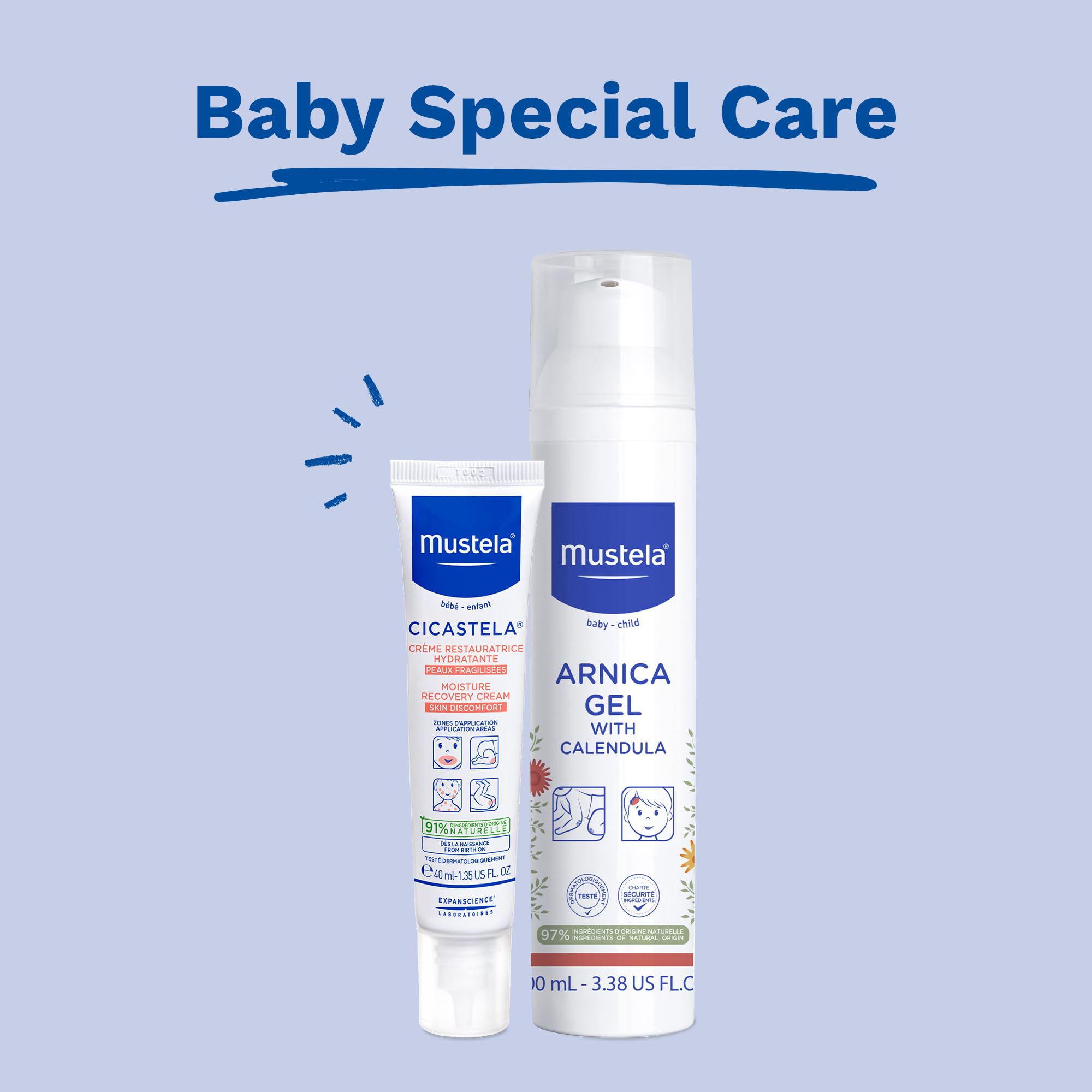 Foto 5 pulgar | Crema De Recuperación De Humedad Mustela Cicastela Para Bebé 40 Ml - Venta Internacional.