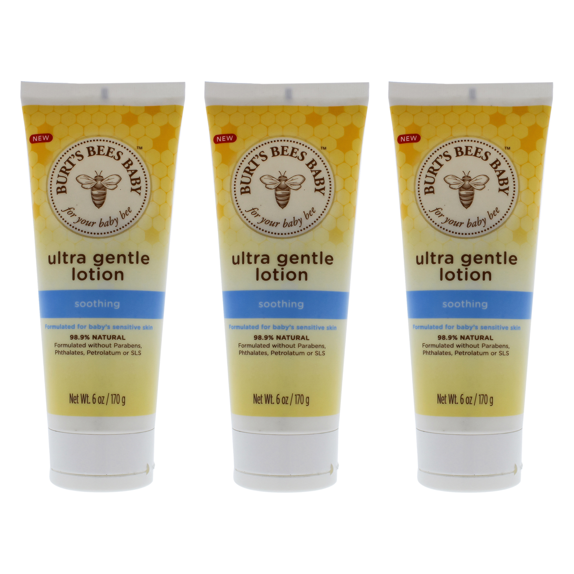 Loción Burts Bees Baby Ultra Suave  Paquete De 3 - Venta Internacional.