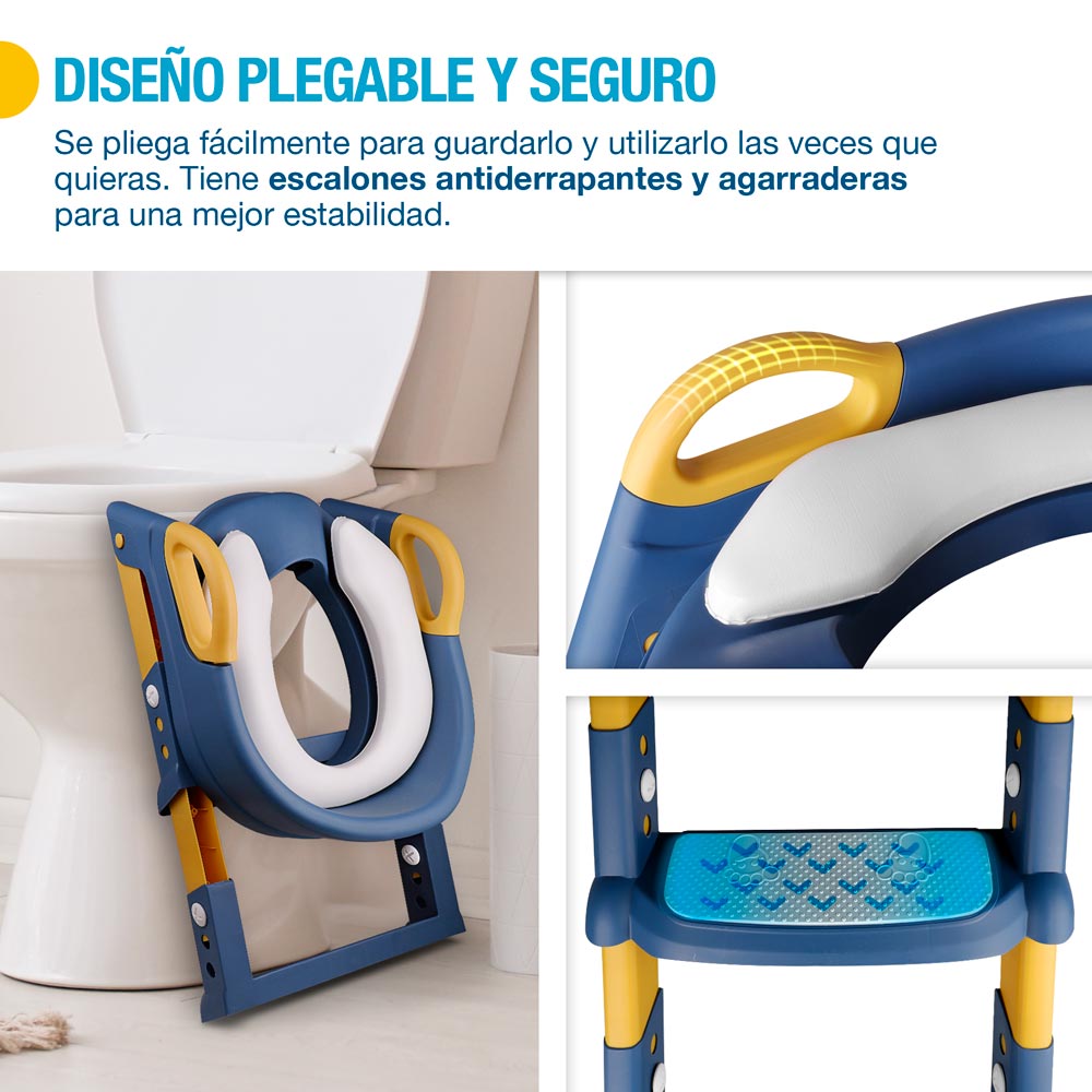 Foto 4 pulgar | Asiento Entrenador Infantil Shimy 83150-BU color Azul Plegable