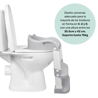 Foto 3 | Baño Entrenador Nap Niño O Niña - Asiento Entrenador Para Baño Acolchado Con Escalera - Gris