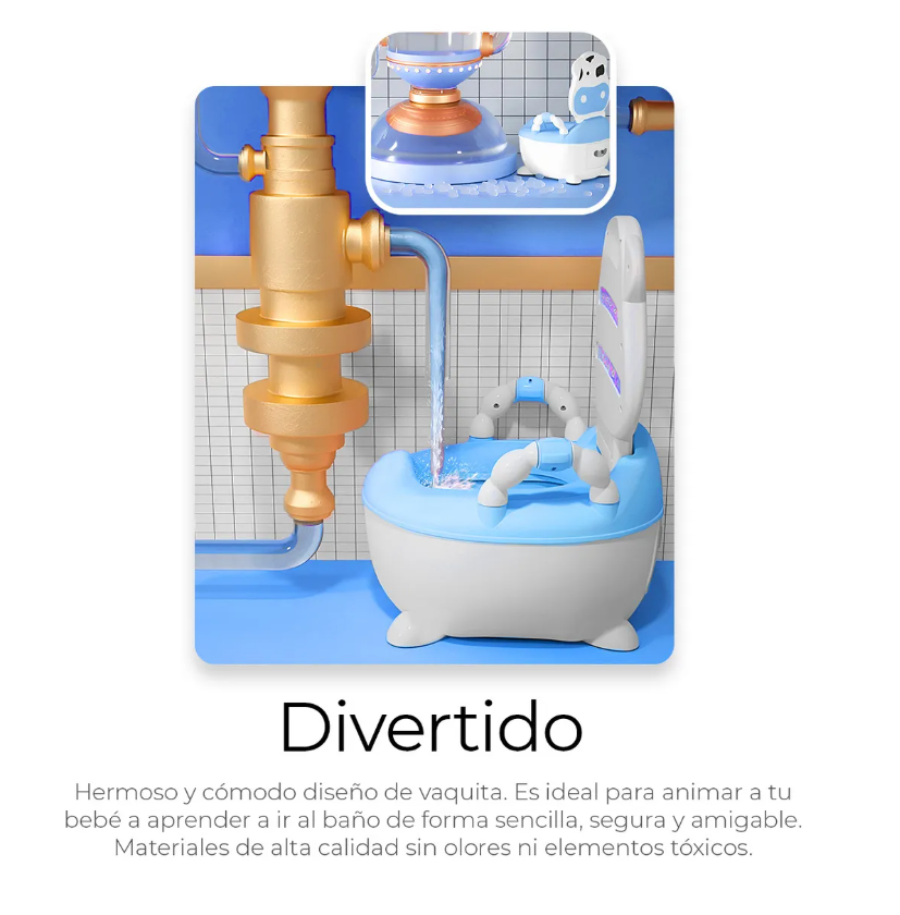 Foto 4 pulgar | Escusado Entrenador De Bebé Inodoro Infantil Portátil Baño