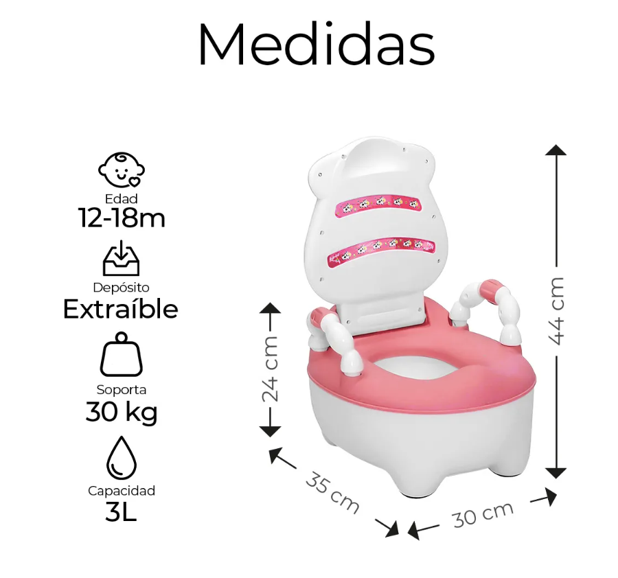Foto 3 pulgar | Escusado Entrenador De Bebé Inodoro Infantil Portátil Baño