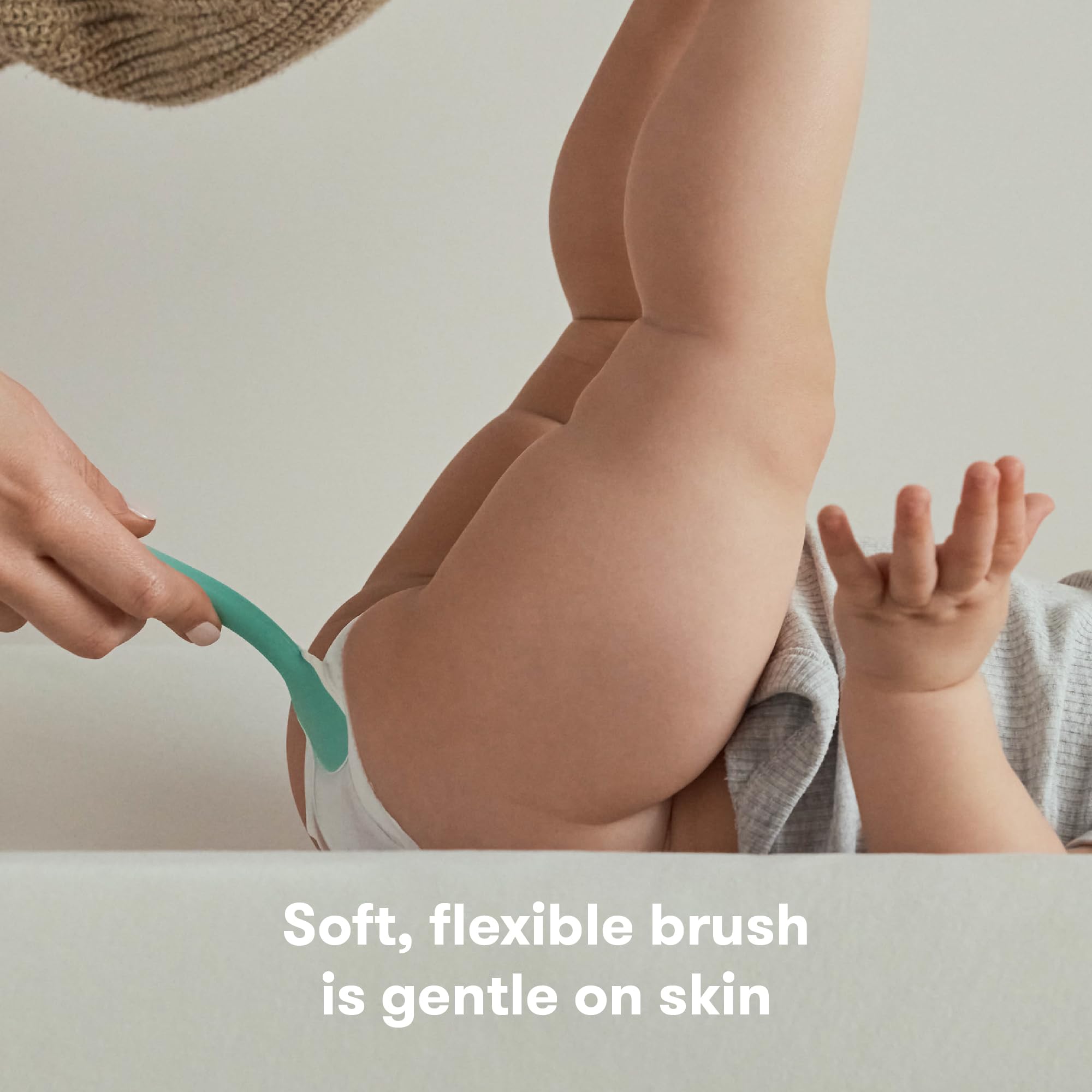Foto 2 | Espátula De Crema Para Pañales Frida Baby, 100% Silicona, Color Verde Azulado - Venta Internacional.