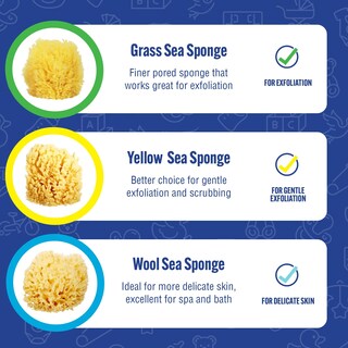 Foto 5 | Baño Sea Sponge Baby Buddy De Lana Natural Para Recién Nacidos, Paquete De 2 - Venta Internacional.