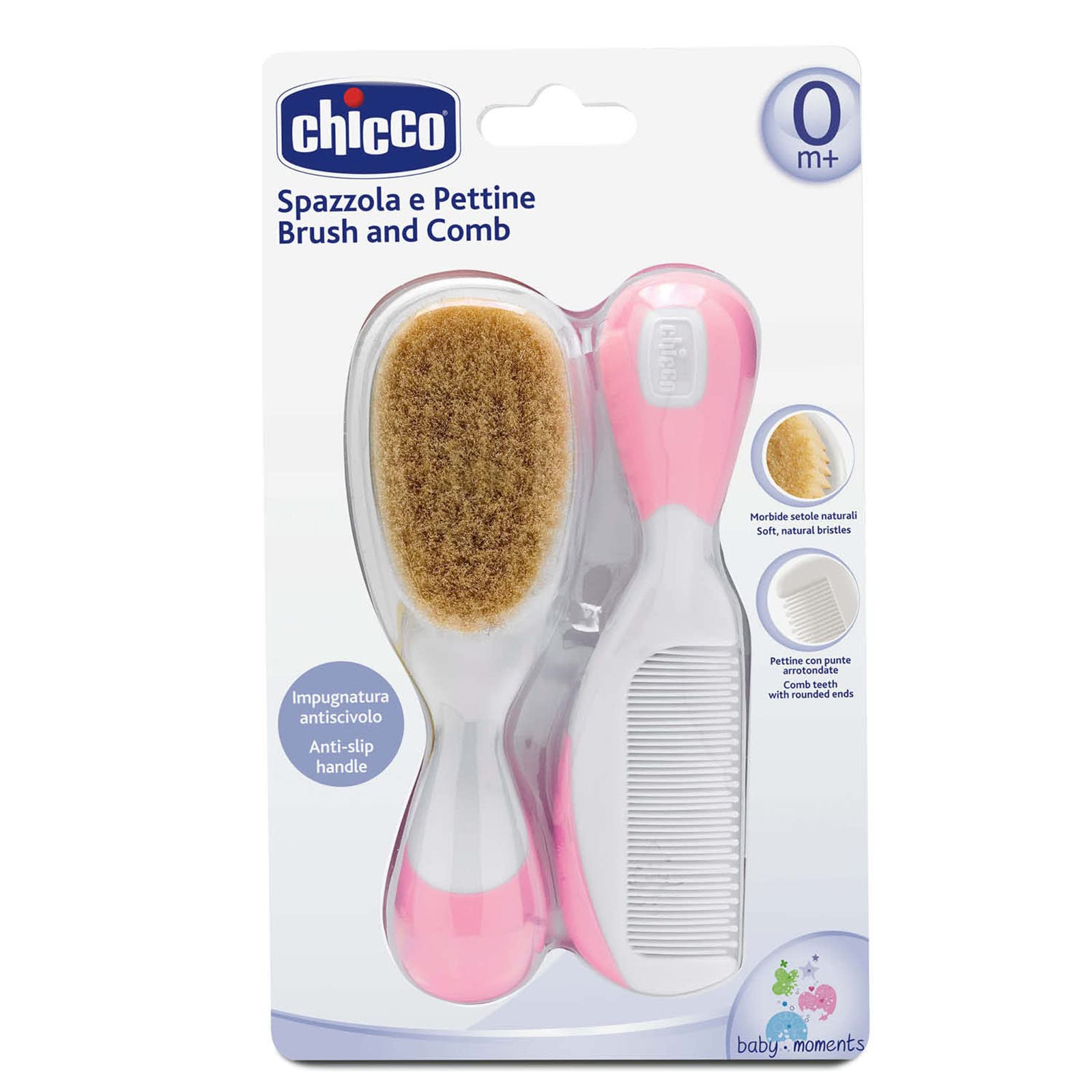 Foto 2 | Set de Cepillos y Peines Chicco Pink para Bebés - Venta Internacional