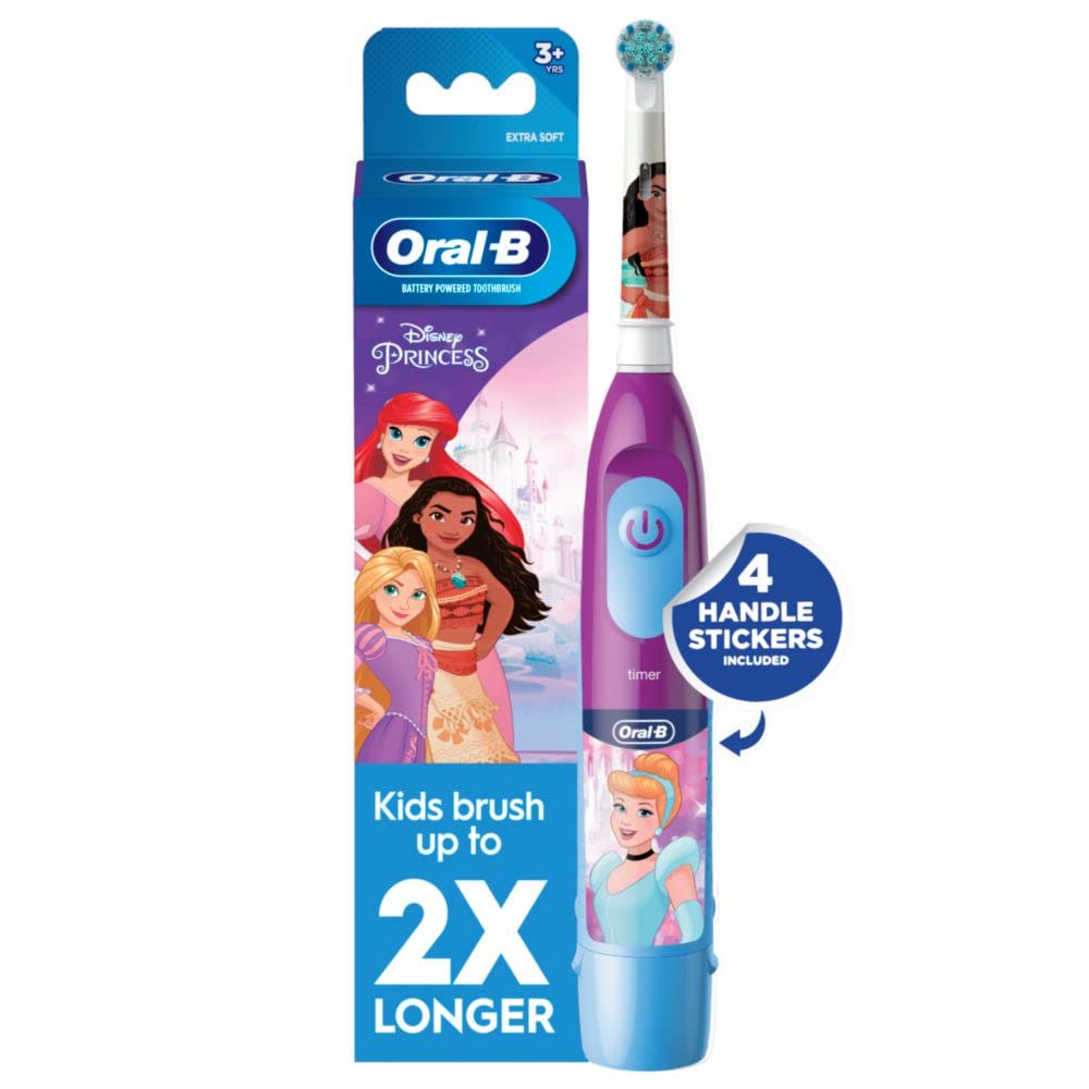 Cepillo De Dientes A Batería Oral-b Para Niños Con Disney Princess, Para Niños Mayores De 3 Años - Venta Internaciona