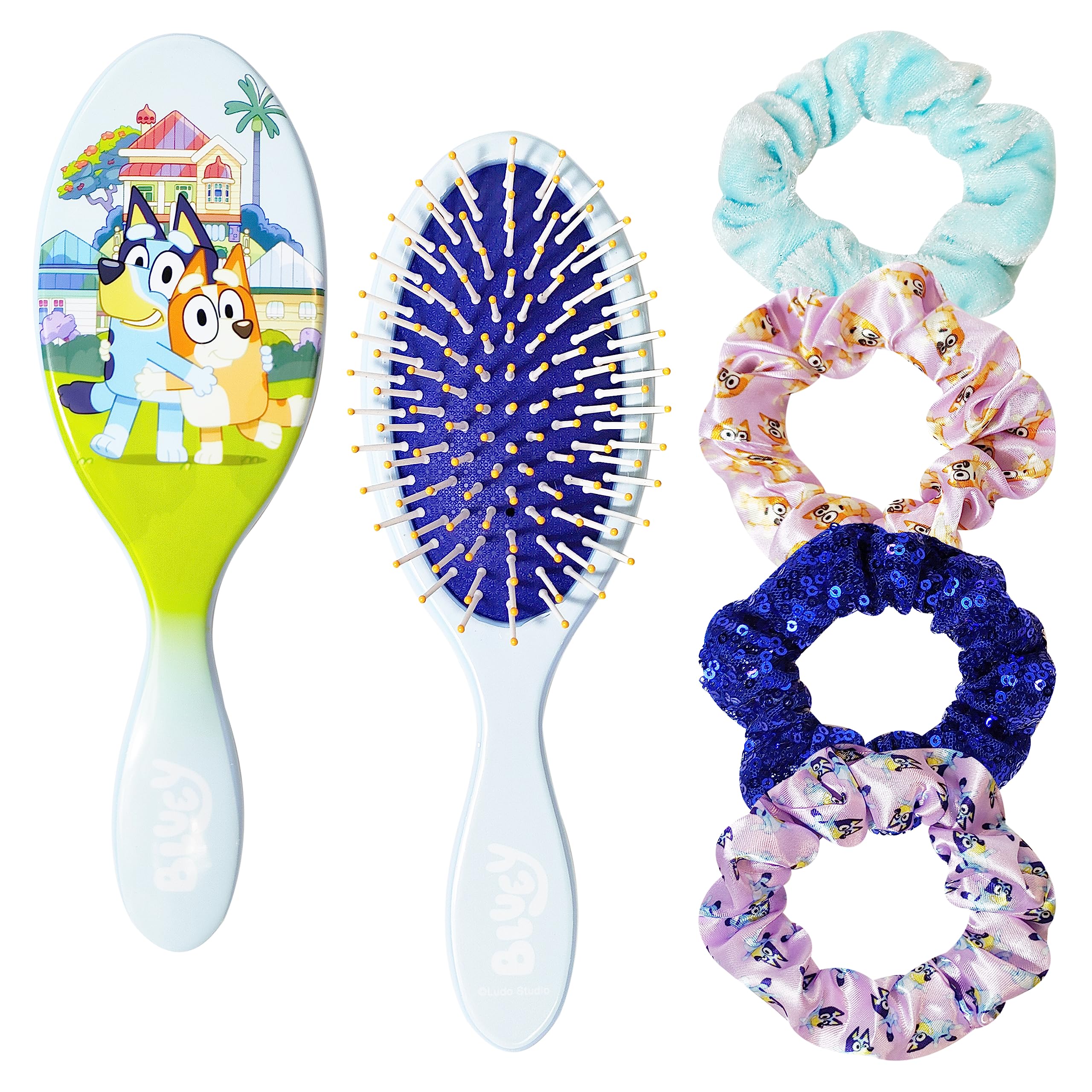 Foto 1 | Set De Accesorios Para El Cabello Luv Her Bluey Con 4 Coleteros - Venta Internacional.