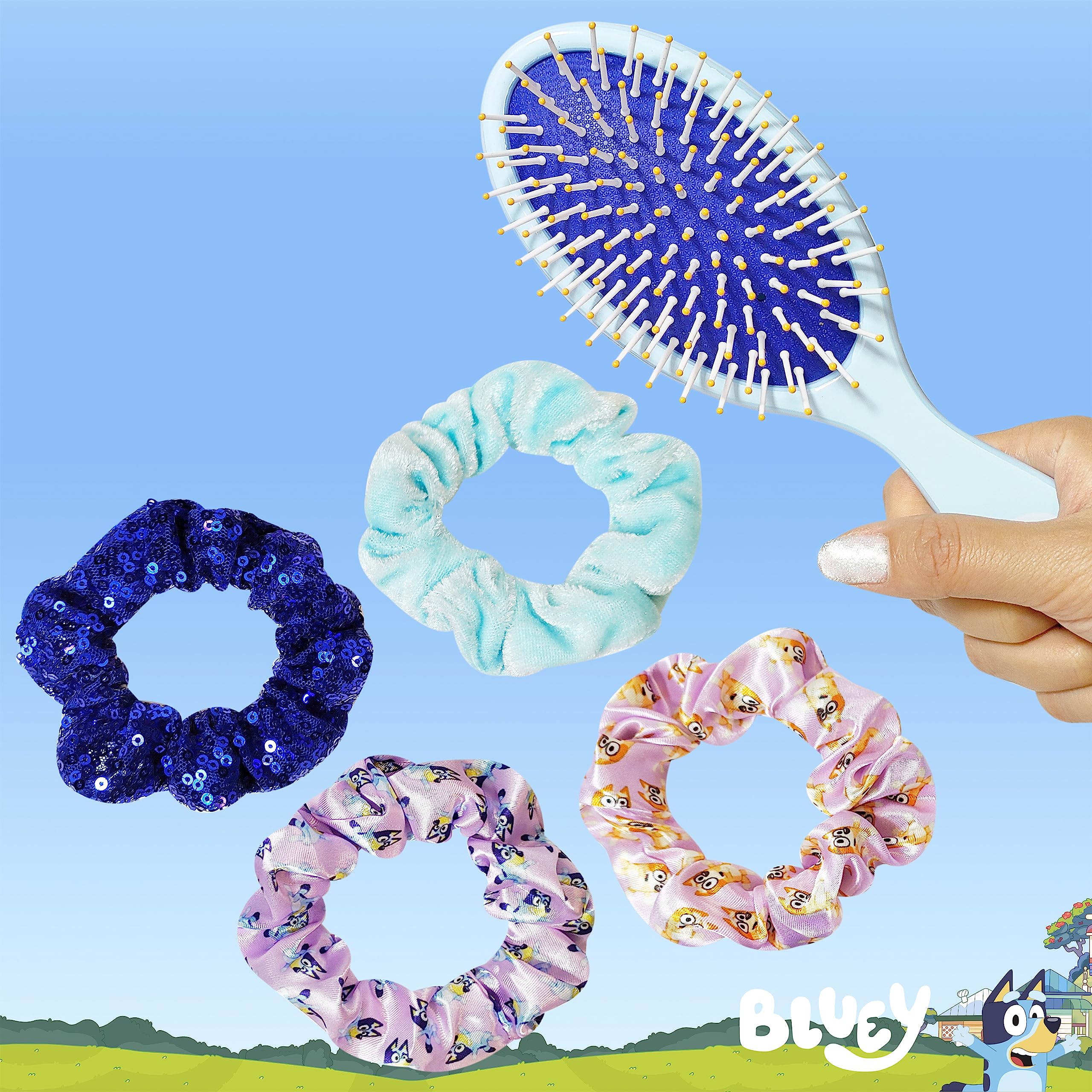 Foto 2 | Set De Accesorios Para El Cabello Luv Her Bluey Con 4 Coleteros - Venta Internacional.